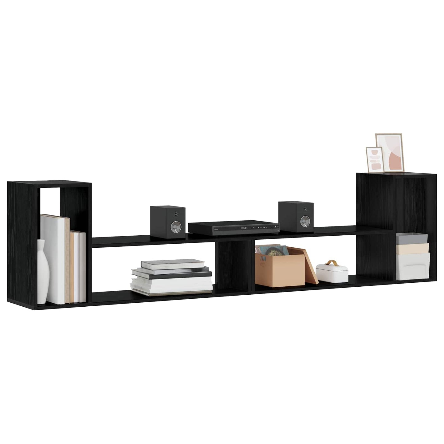 TV Cabinet 100 x 30 x 50 cm Black Oak Engineered Wood