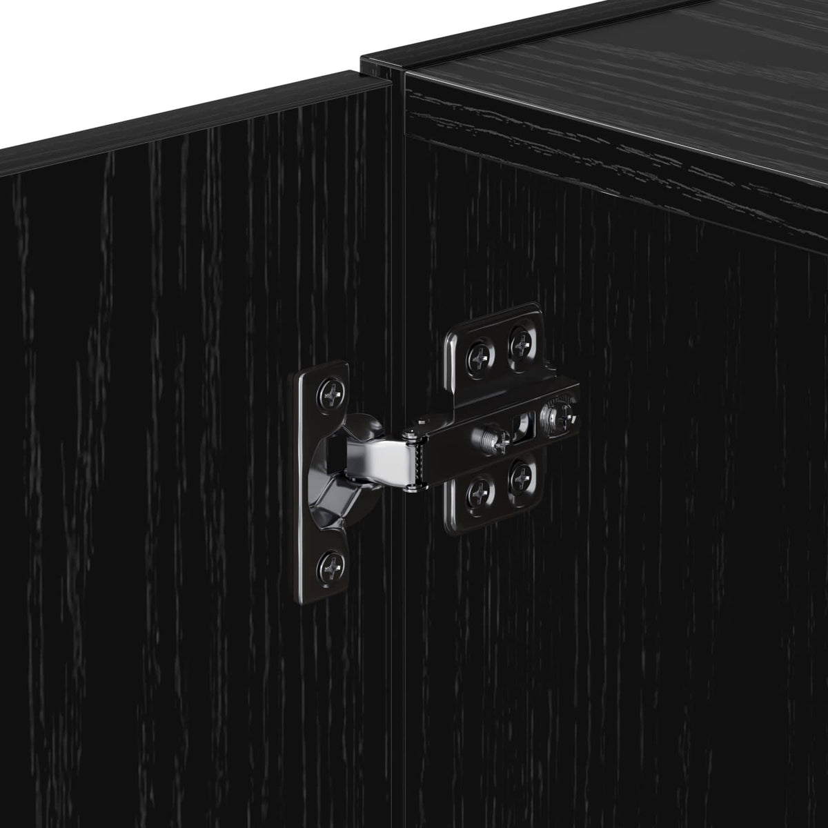 Wall Cabinet Black Oak 45 x 42.5 x 40 cm Engineered Wood