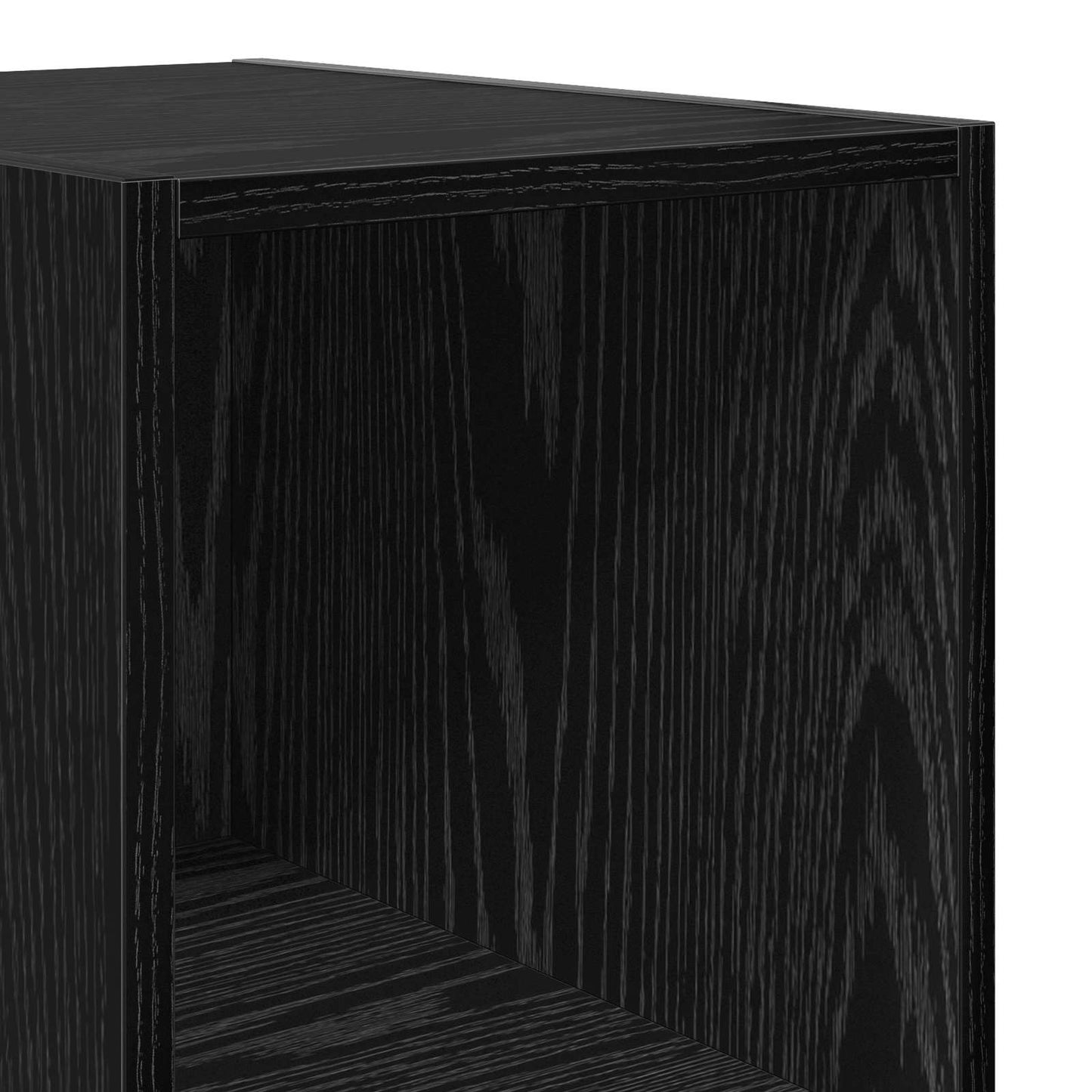 Highboard Black Oak 30 x 41 x 185 cm Engineered Wood