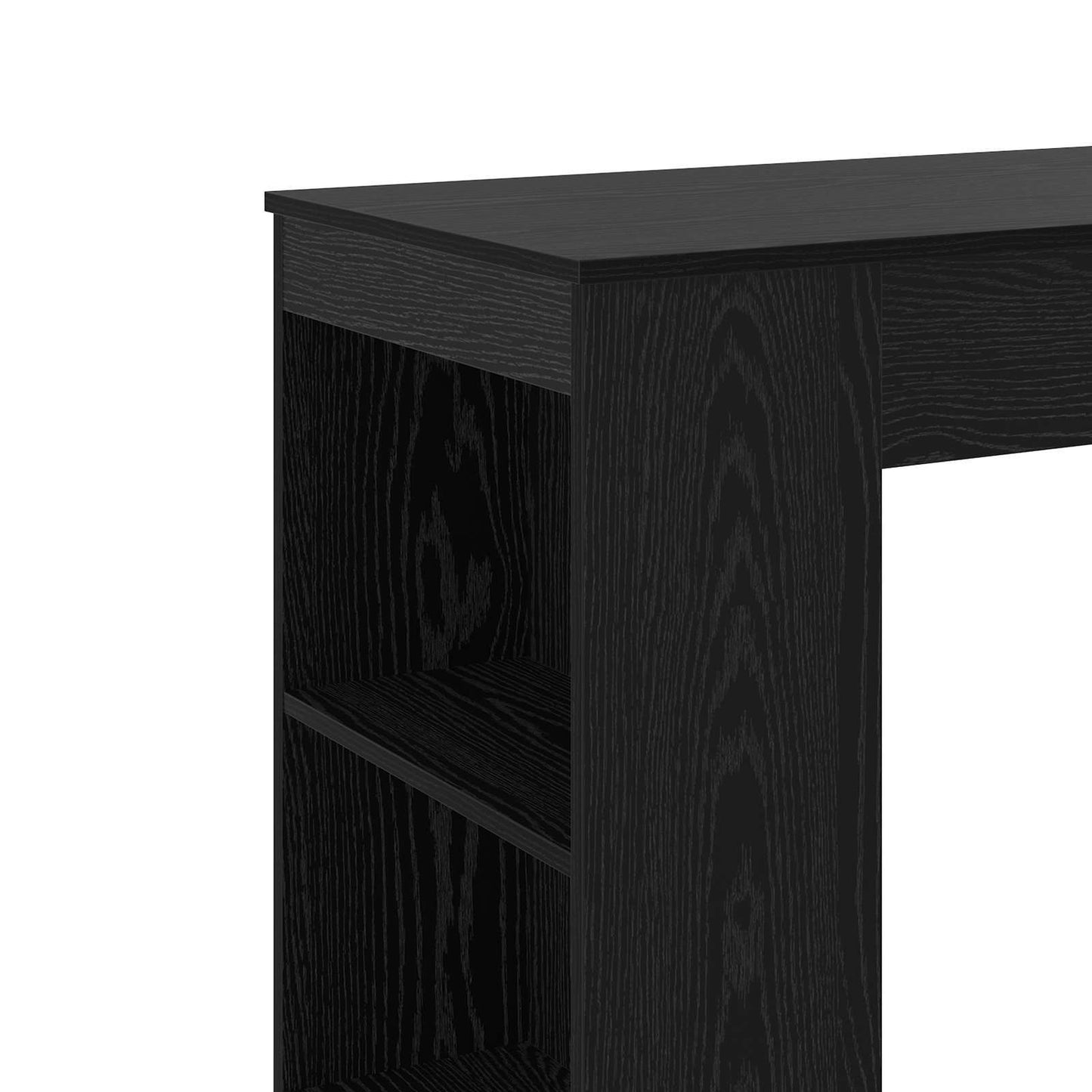 Bar Table 95 x 47 x 103.5 cm Engineered Wood Black Oak