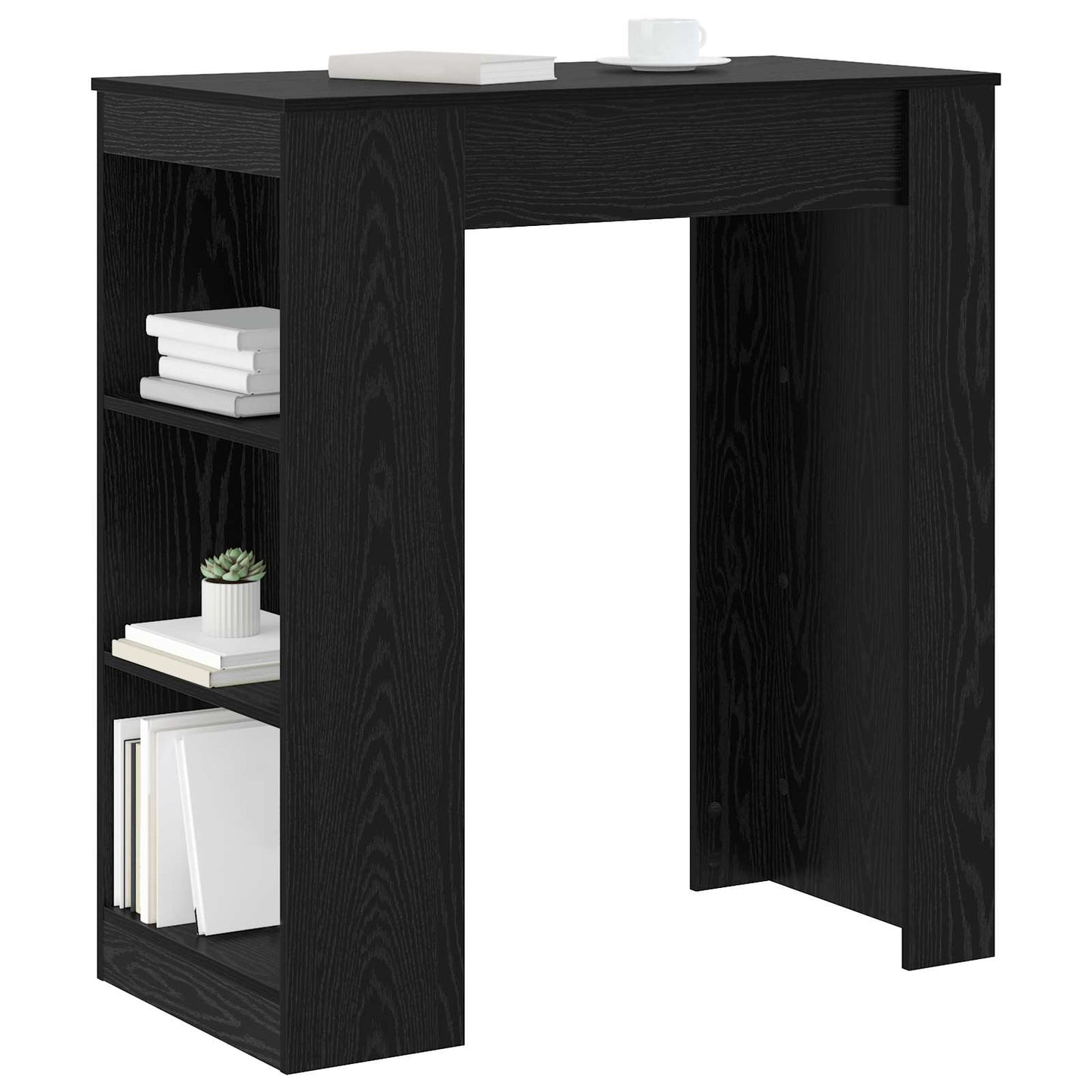 Bar Table 95 x 47 x 103.5 cm Engineered Wood Black Oak
