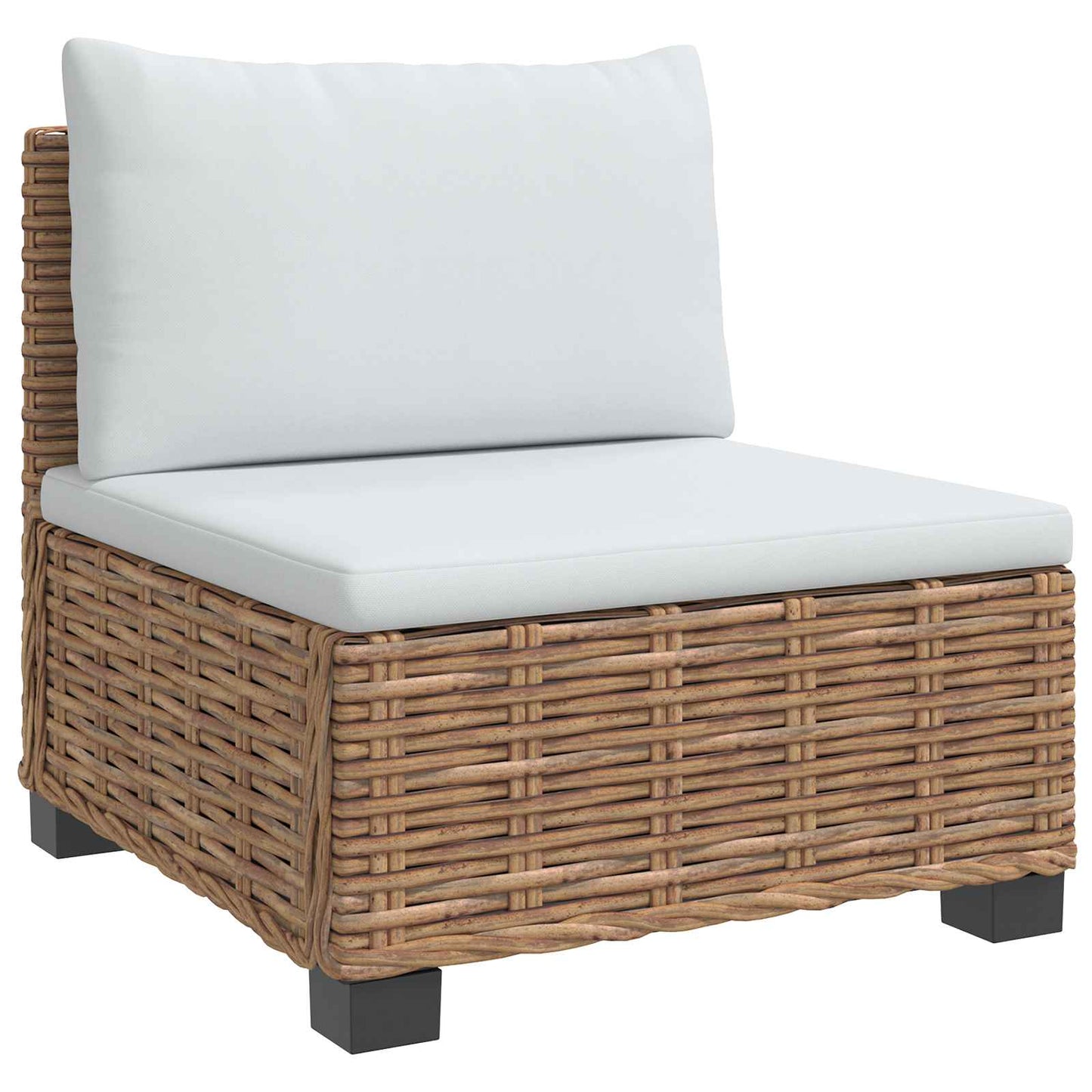2 pcs Rattan Lounge Set with Cushions GENDT Natural Rattan