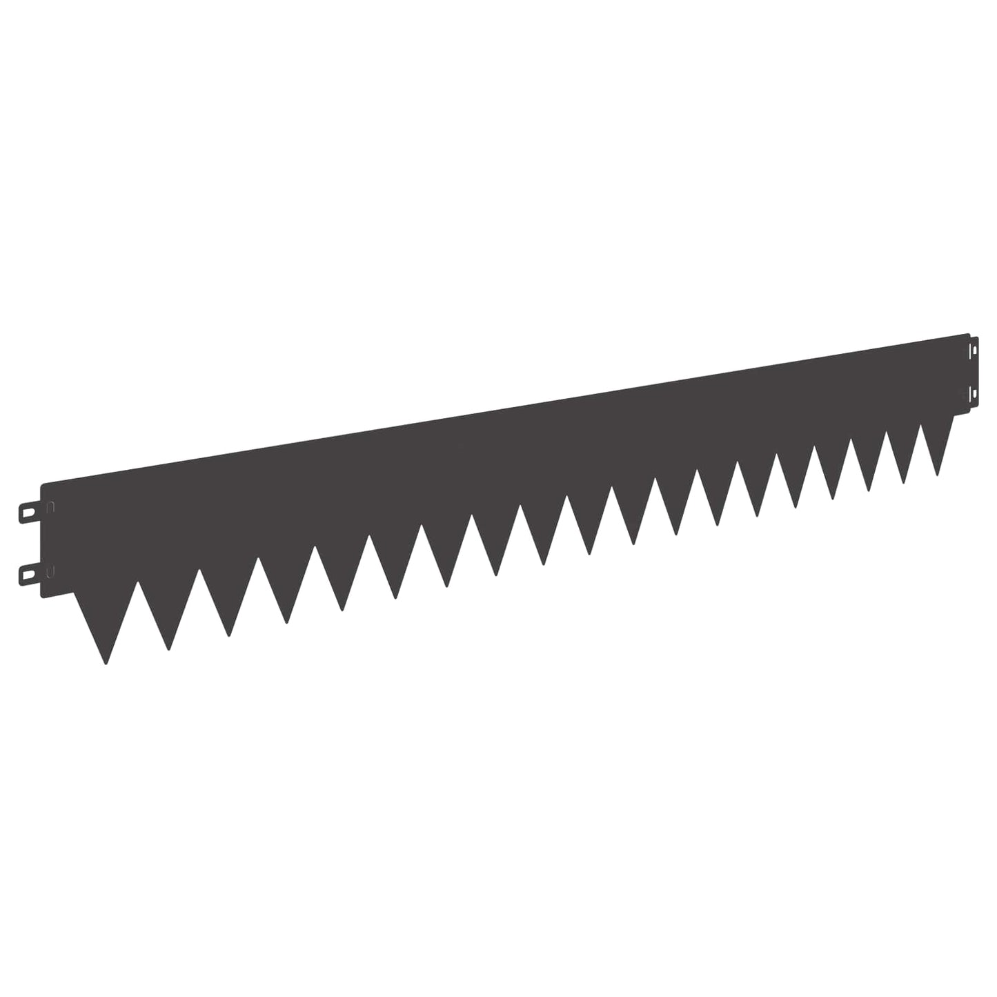 Lawn Edging 30 pcs 103 x 15 cm metal Black