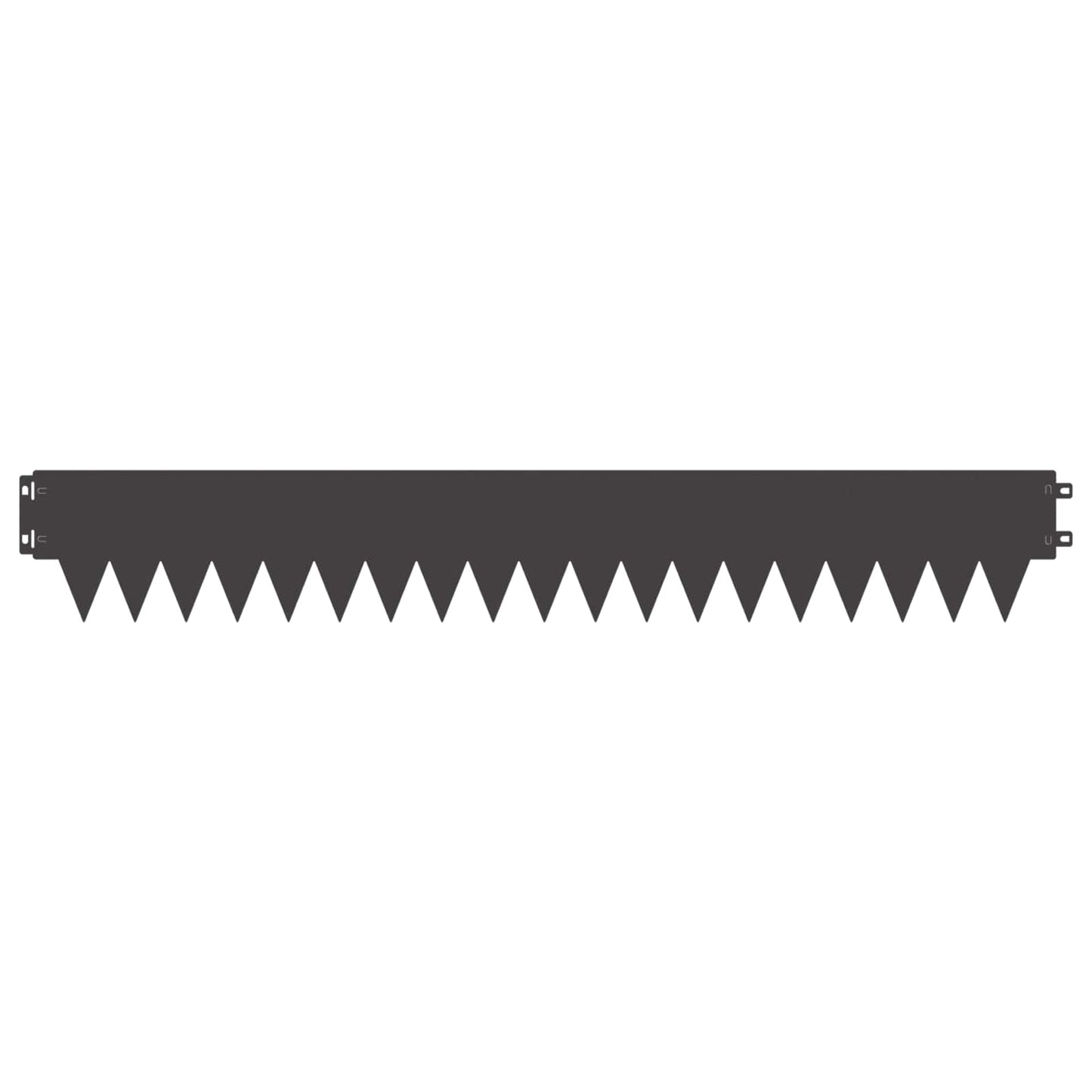 Lawn Edging 50 pcs 103 x 15 cm metal Black