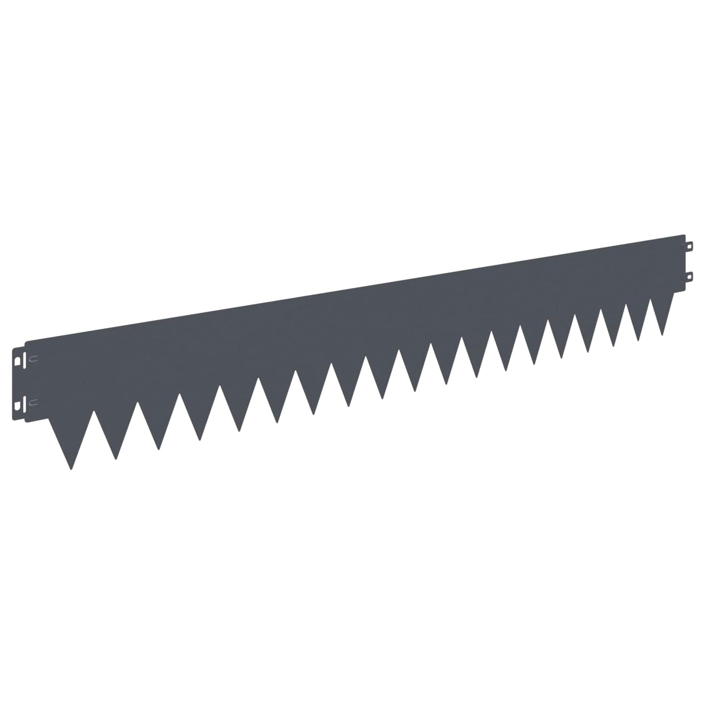 Lawn Edging 20 pcs 103 x 15 cm metal Anthracite