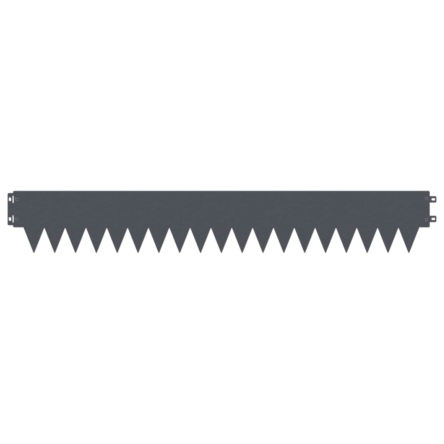Lawn Edging 30 pcs 103 x 15 cm metal Anthracite