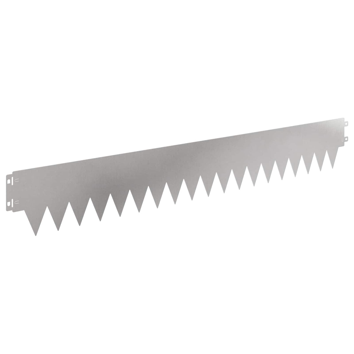 Lawn Edging 30 pcs 103 x 15 cm Steel Silver