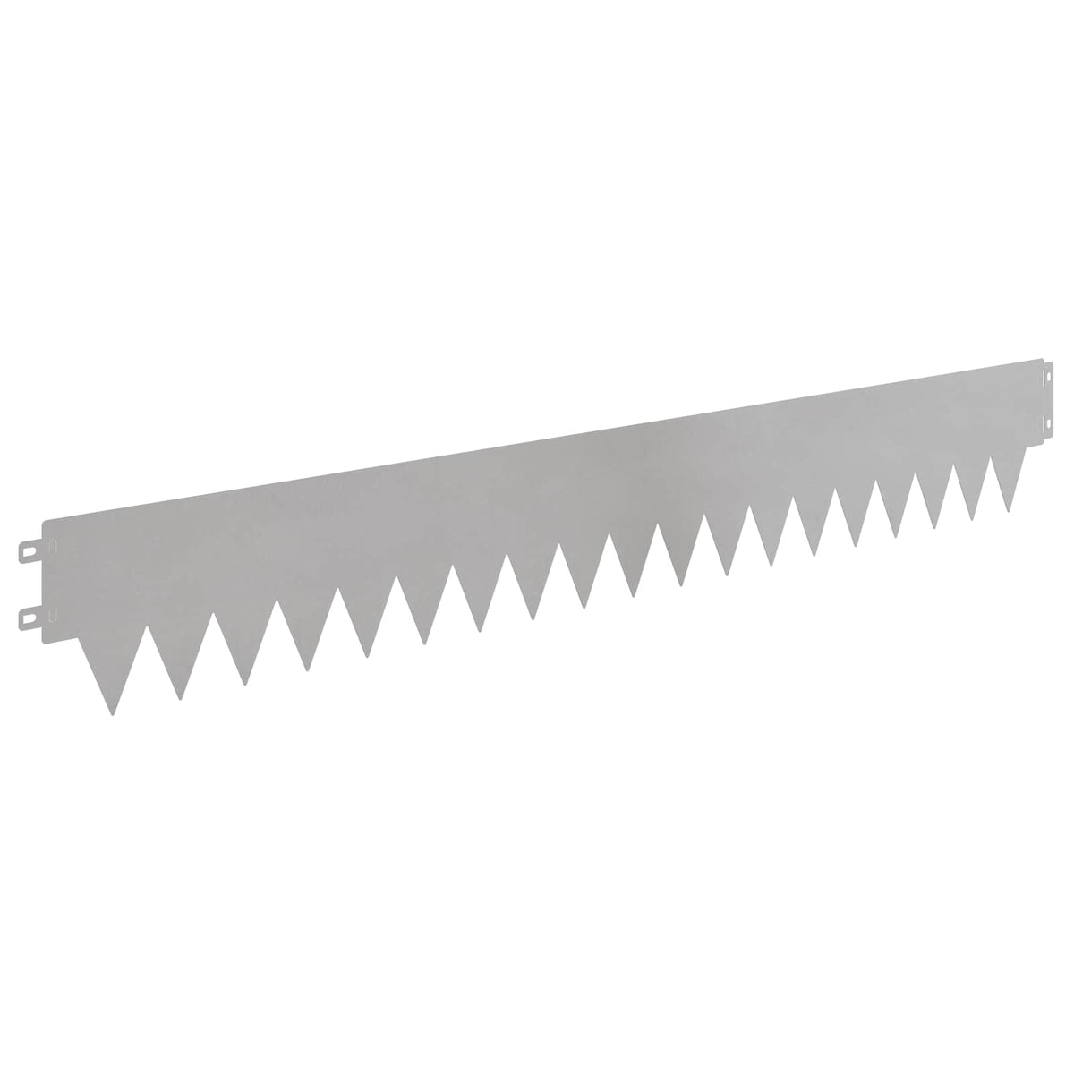Lawn Edging 30 pcs 103 x 15 cm Steel Silver