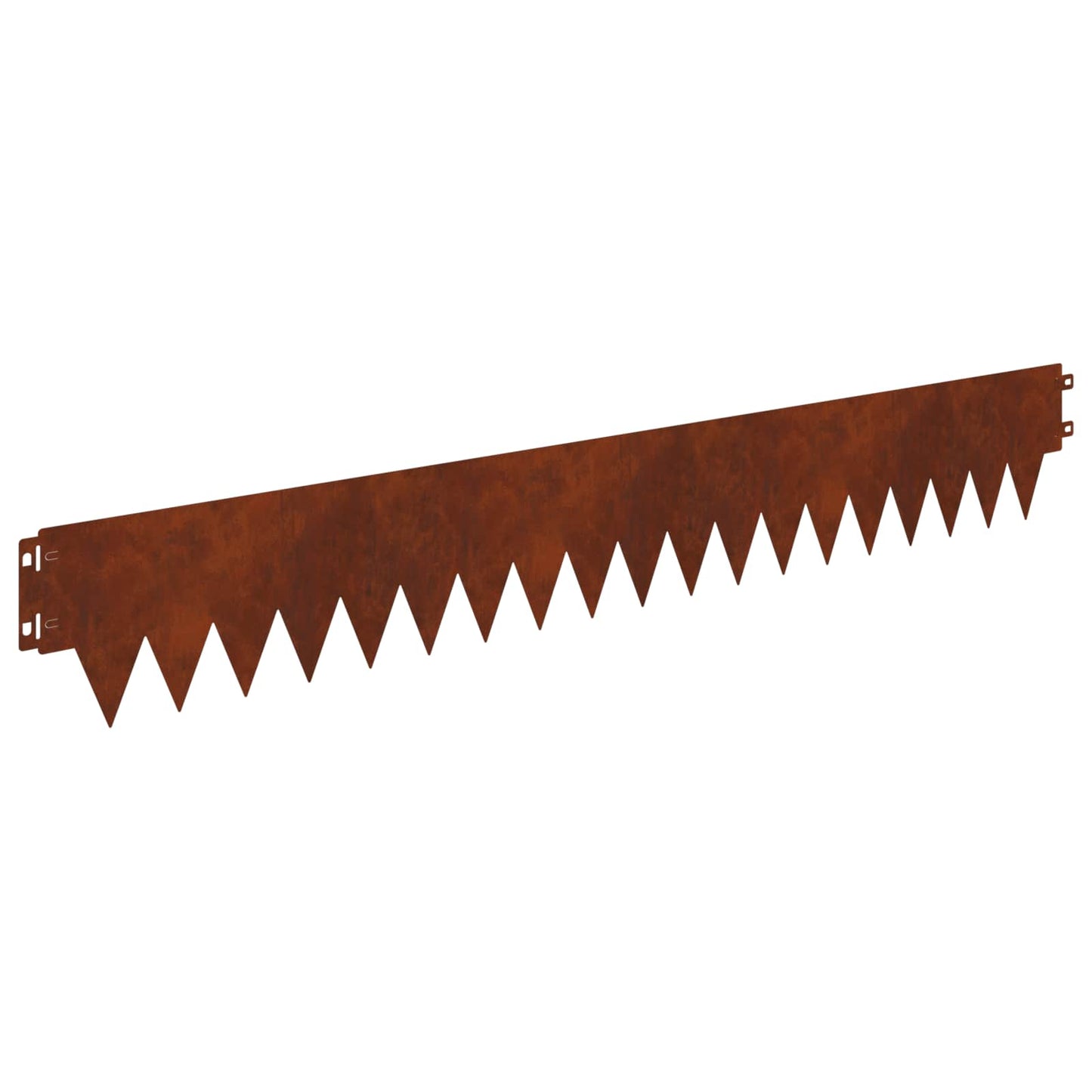 Lawn Edging 50 pcs 103 x 15 cm metal Rusty