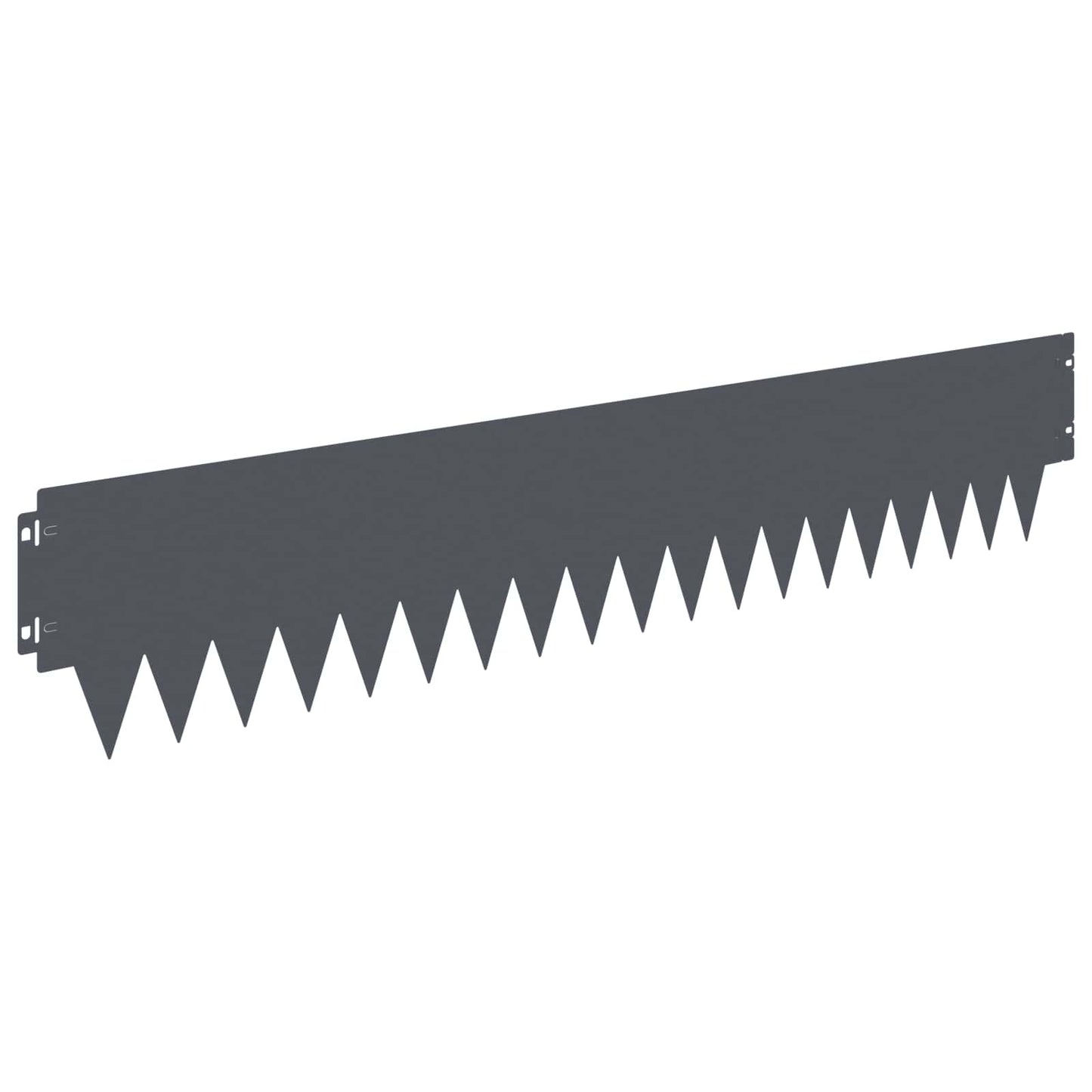 Lawn Edging 20 pcs 103 x 20 cm metal Anthracite