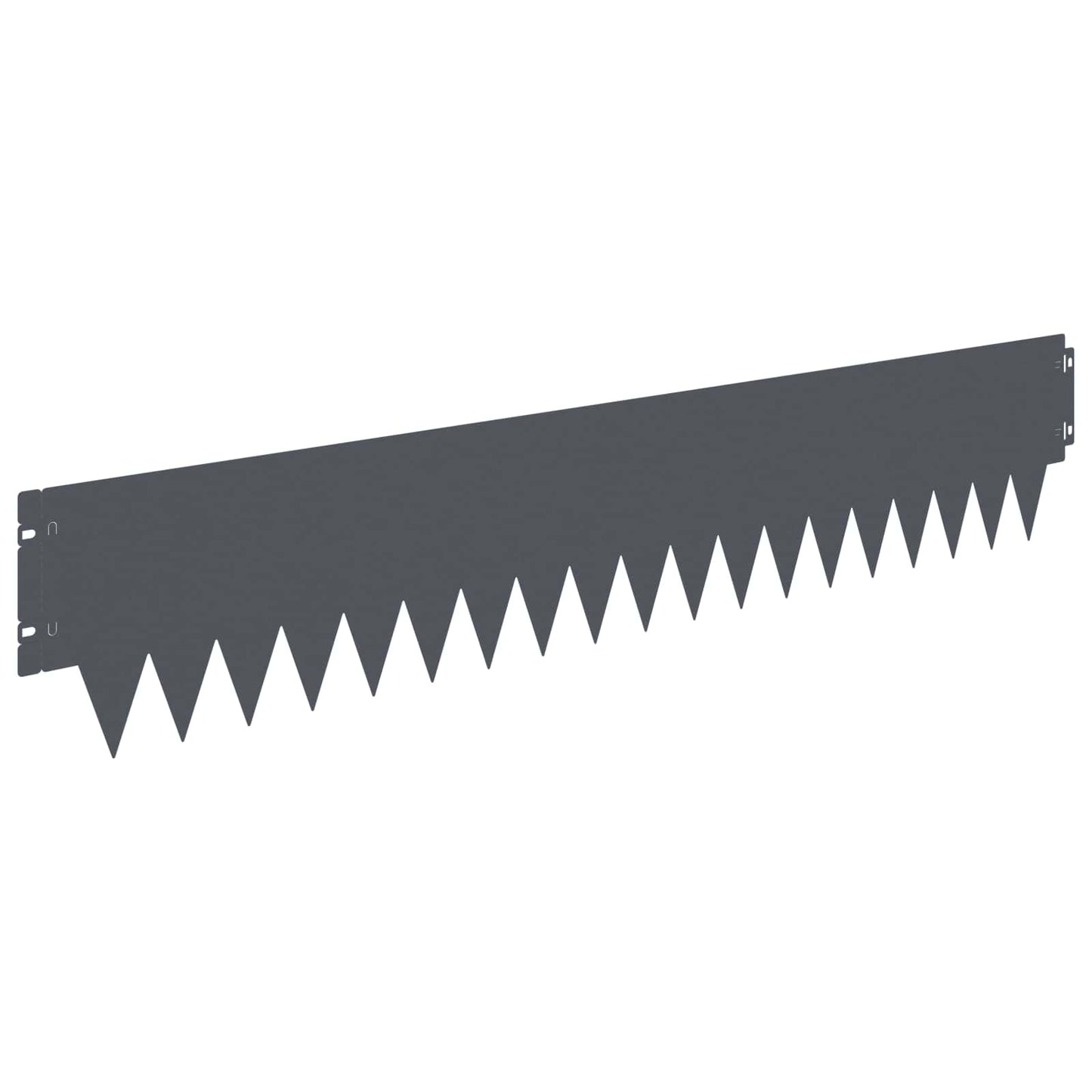 Lawn Edging 20 pcs 103 x 20 cm metal Anthracite