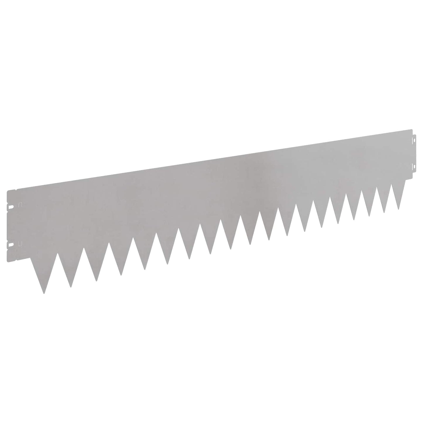 Lawn Edging 10 pcs 103 x 20 cm metal Silver
