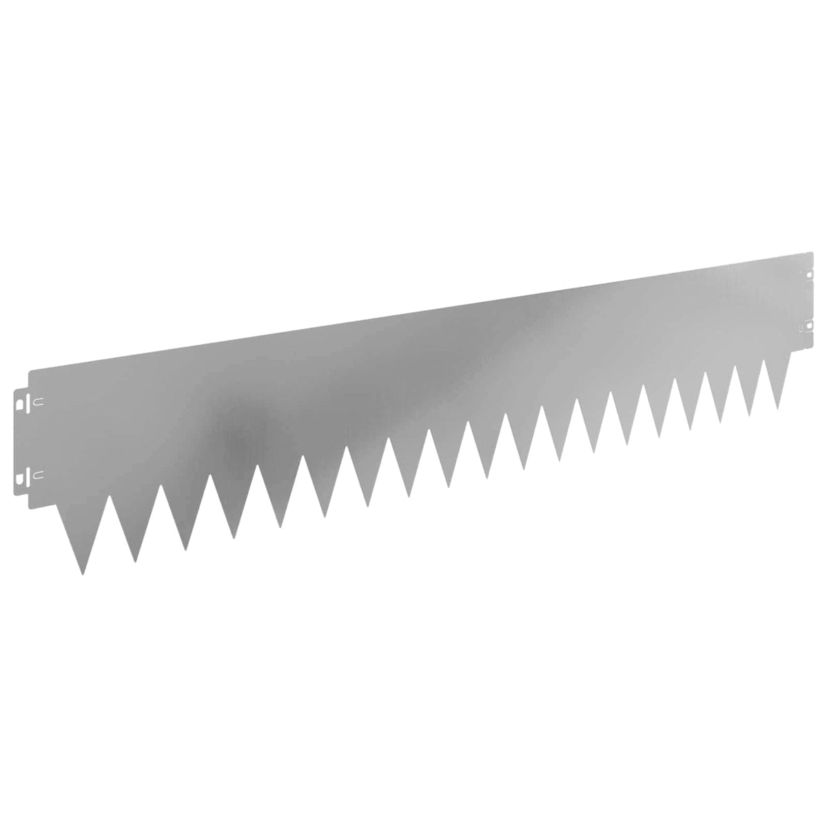 Lawn Edging 10 pcs 103 x 20 cm Steel Silver