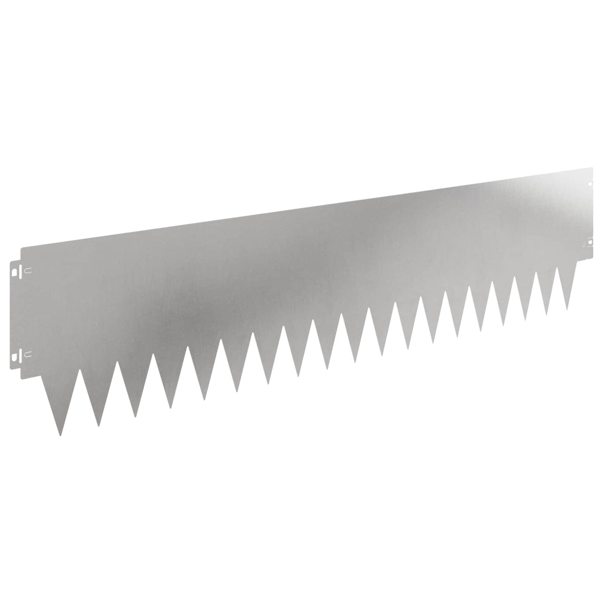 Lawn Edging 20 pcs 103 x 25 cm Steel Silver