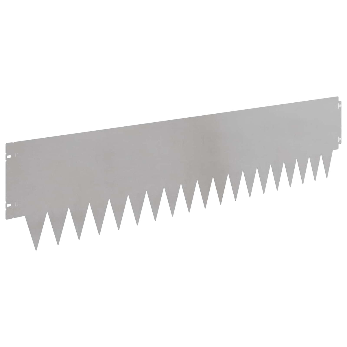 Lawn Edging 30 pcs 103 x 25 cm Steel Silver