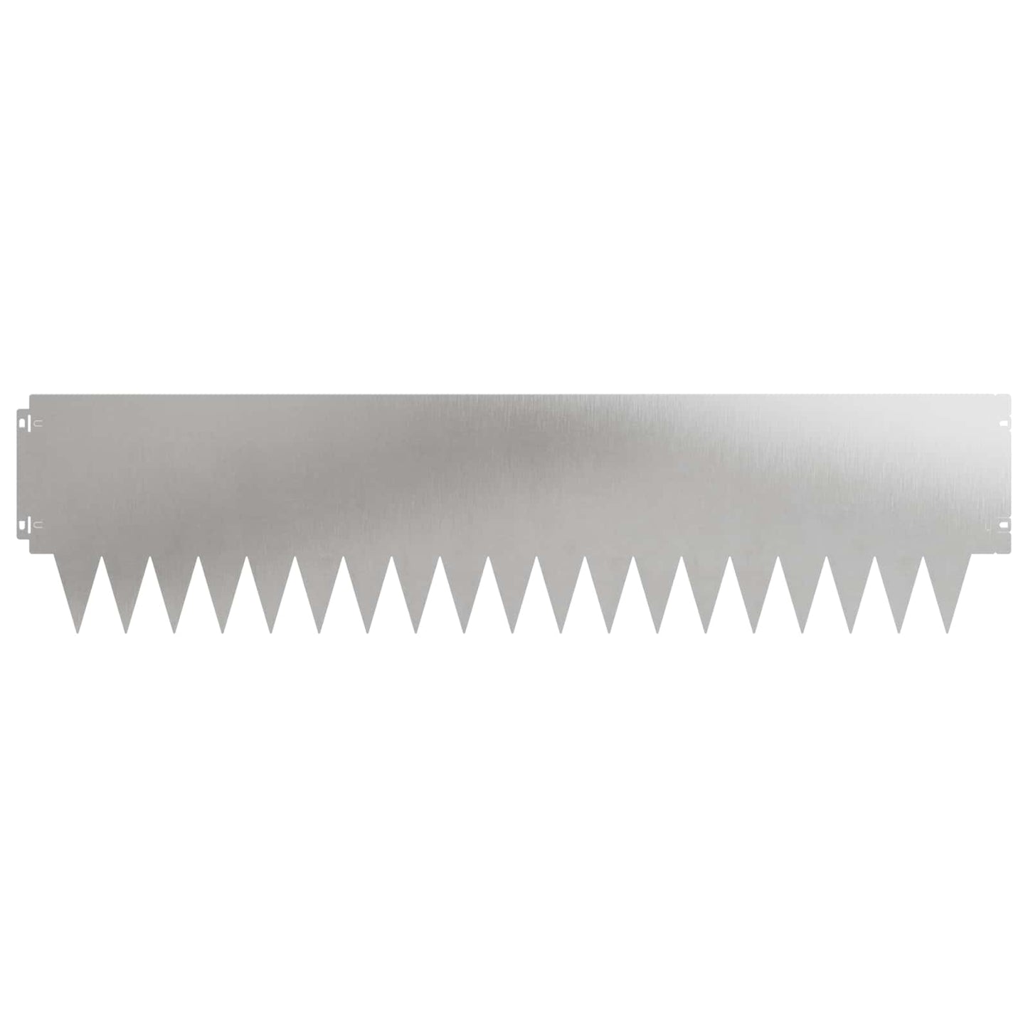 Lawn Edging 30 pcs 103 x 25 cm metal Silver