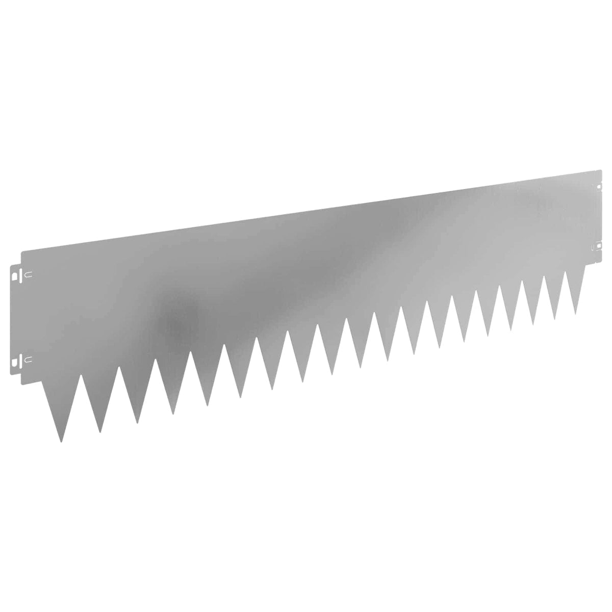 Lawn Edging 10 pcs 103 x 25 cm Steel Silver