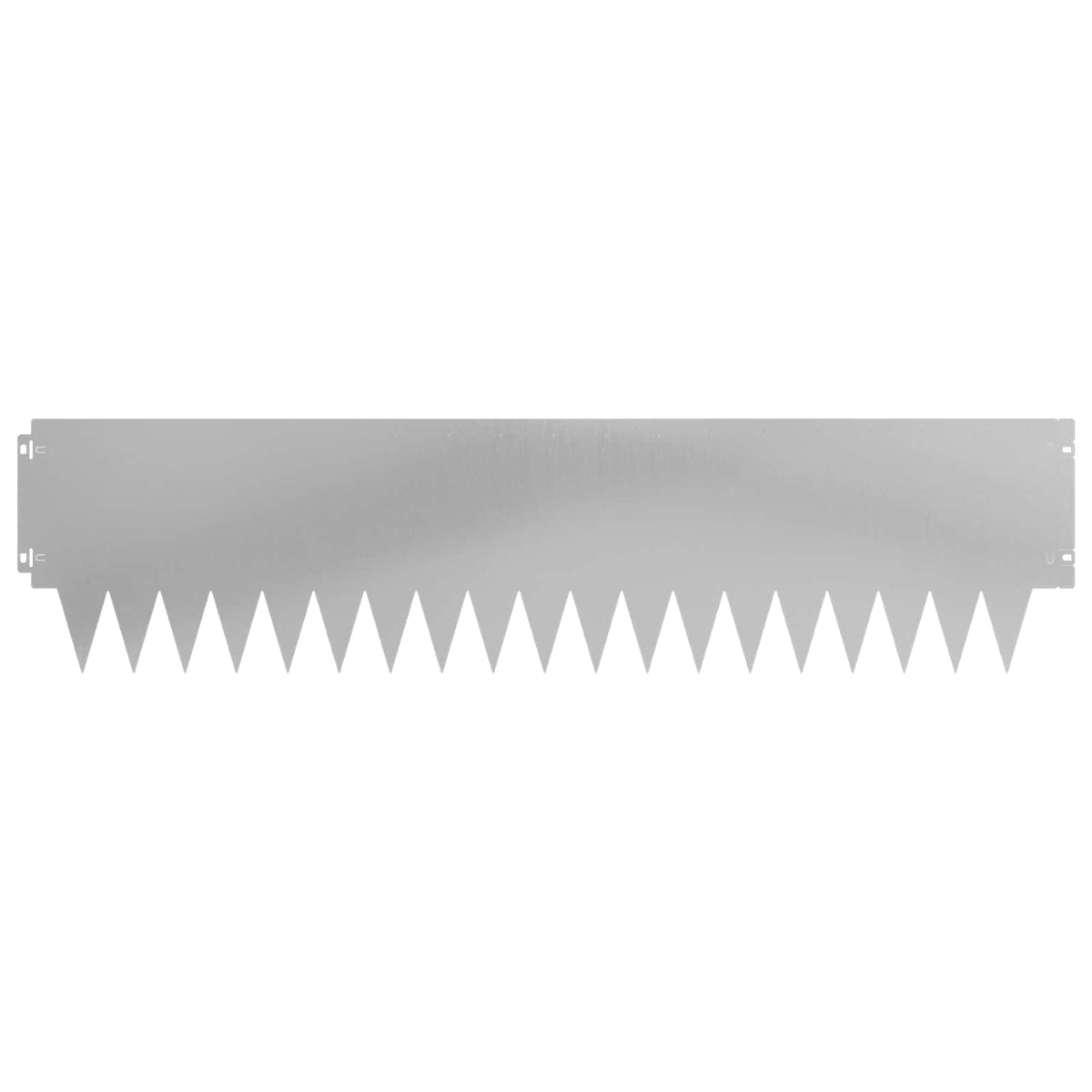Lawn Edging 10 pcs 103 x 25 cm Steel Silver