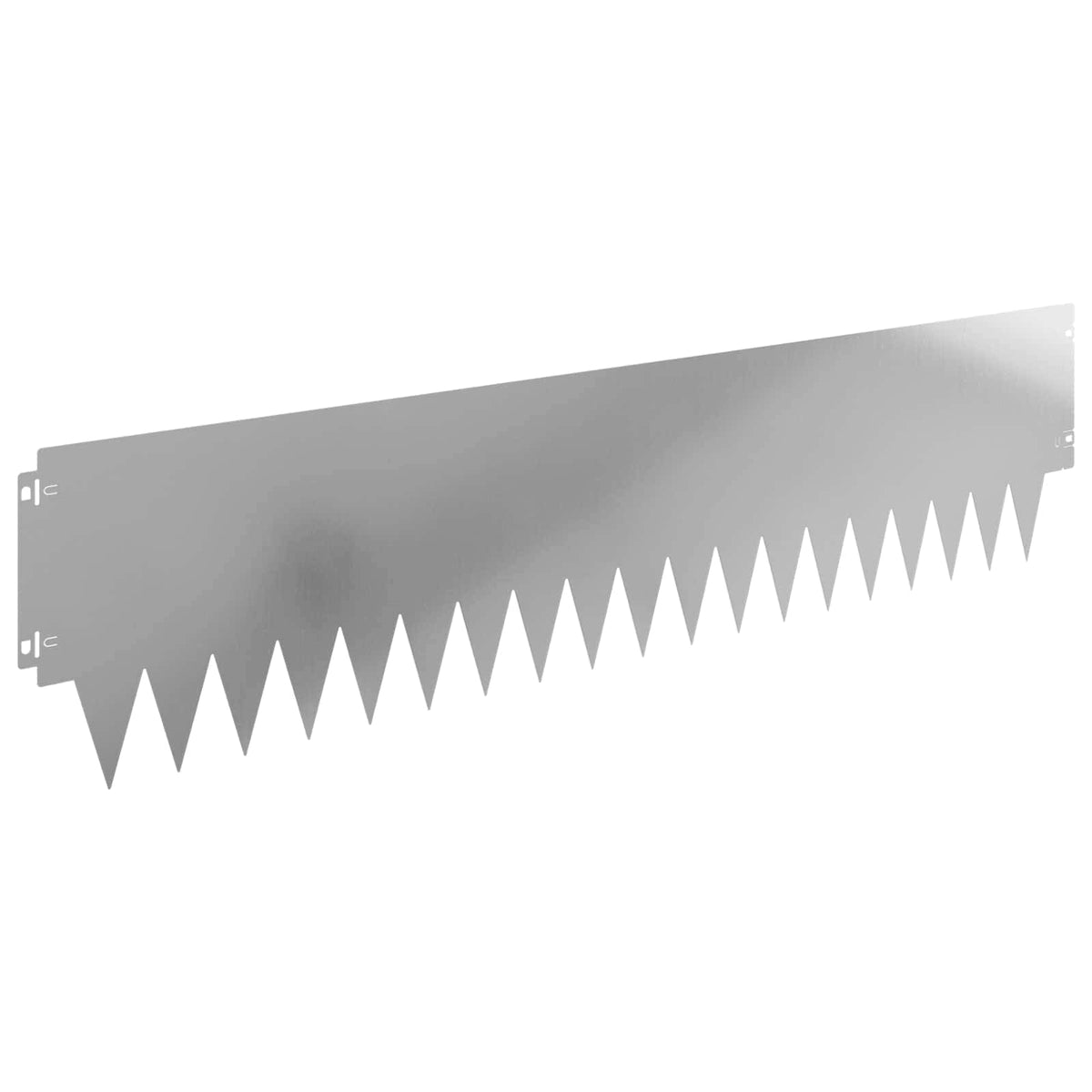 Lawn Edging 30 pcs 103 x 25 cm Steel Silver