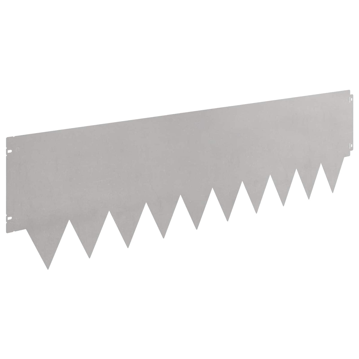 Lawn Edging 10 pcs 103 x 30 cm Steel Silver
