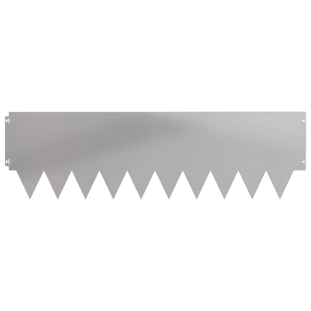 Lawn Edging 10 pcs 103 x 30 cm Steel Silver