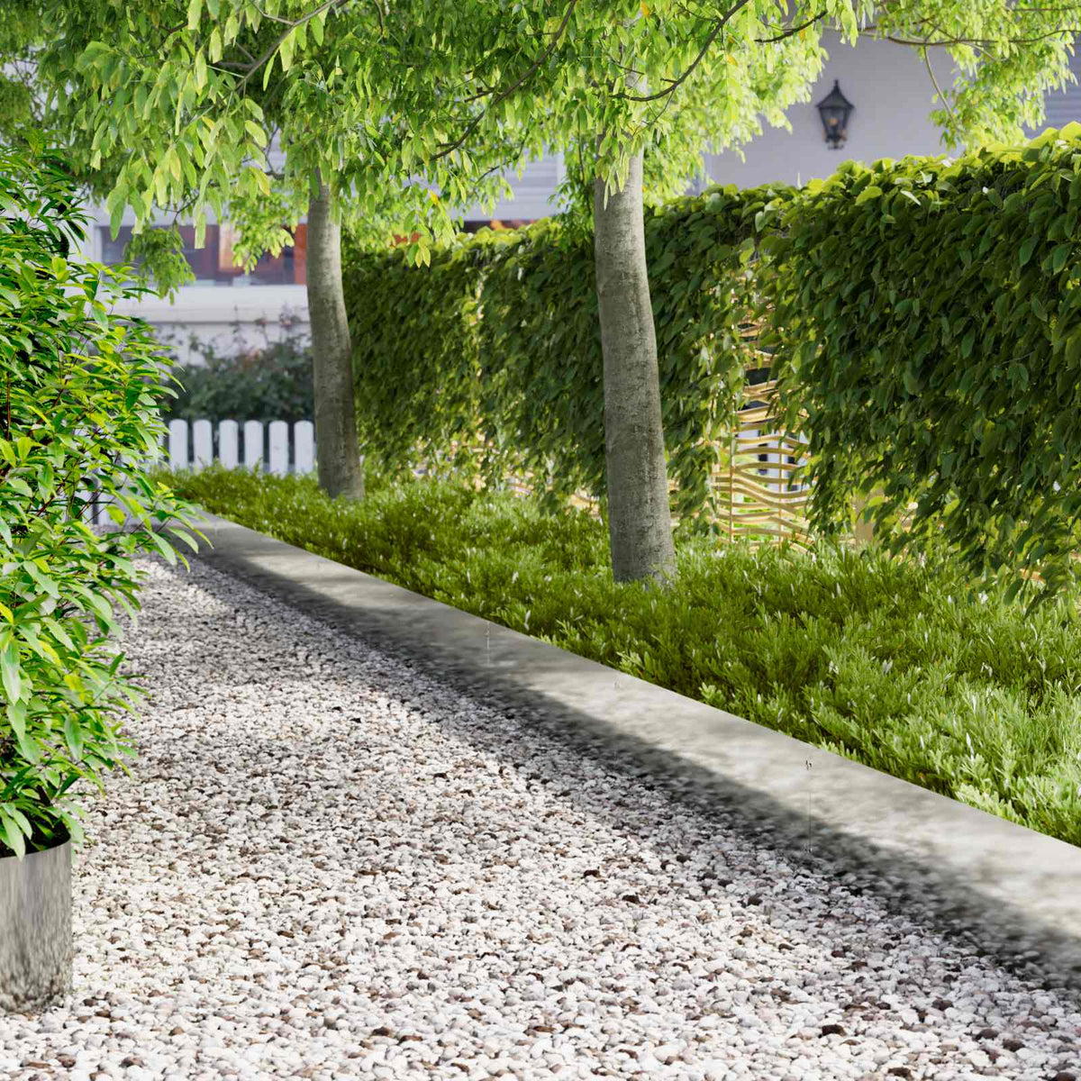 Lawn Edging 20 pcs 103 x 30 cm Steel Silver