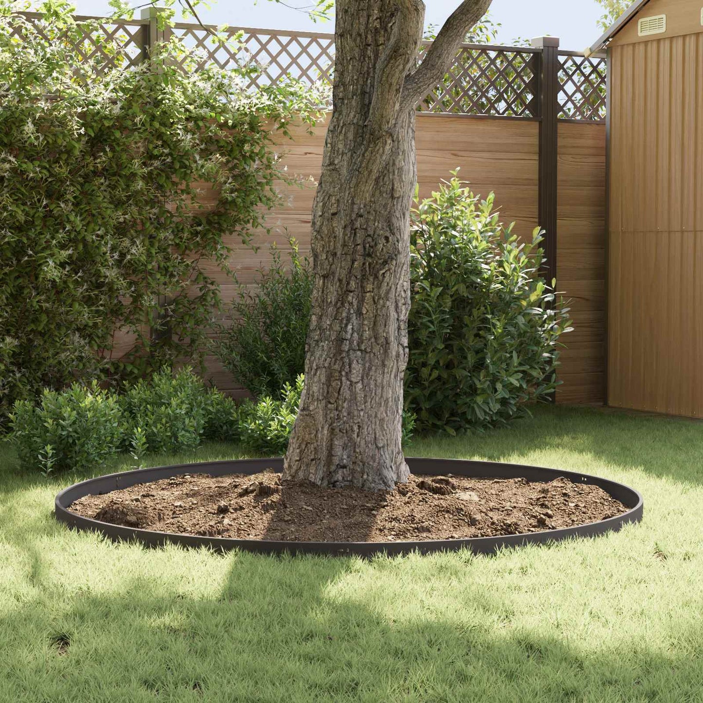 Lawn Edging 10 pcs 103 x 10 cm Steel Black