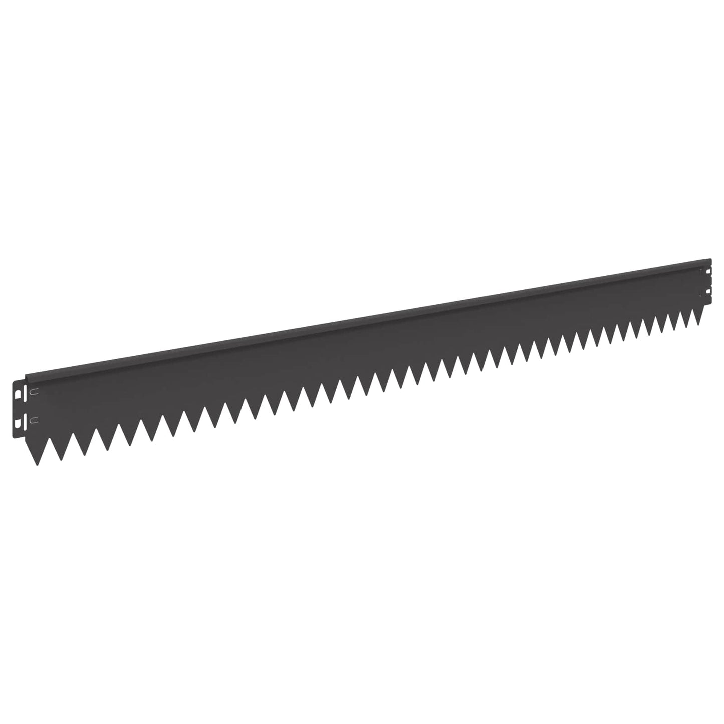 Lawn Edging 30 pcs 103 x 10 cm Steel Black