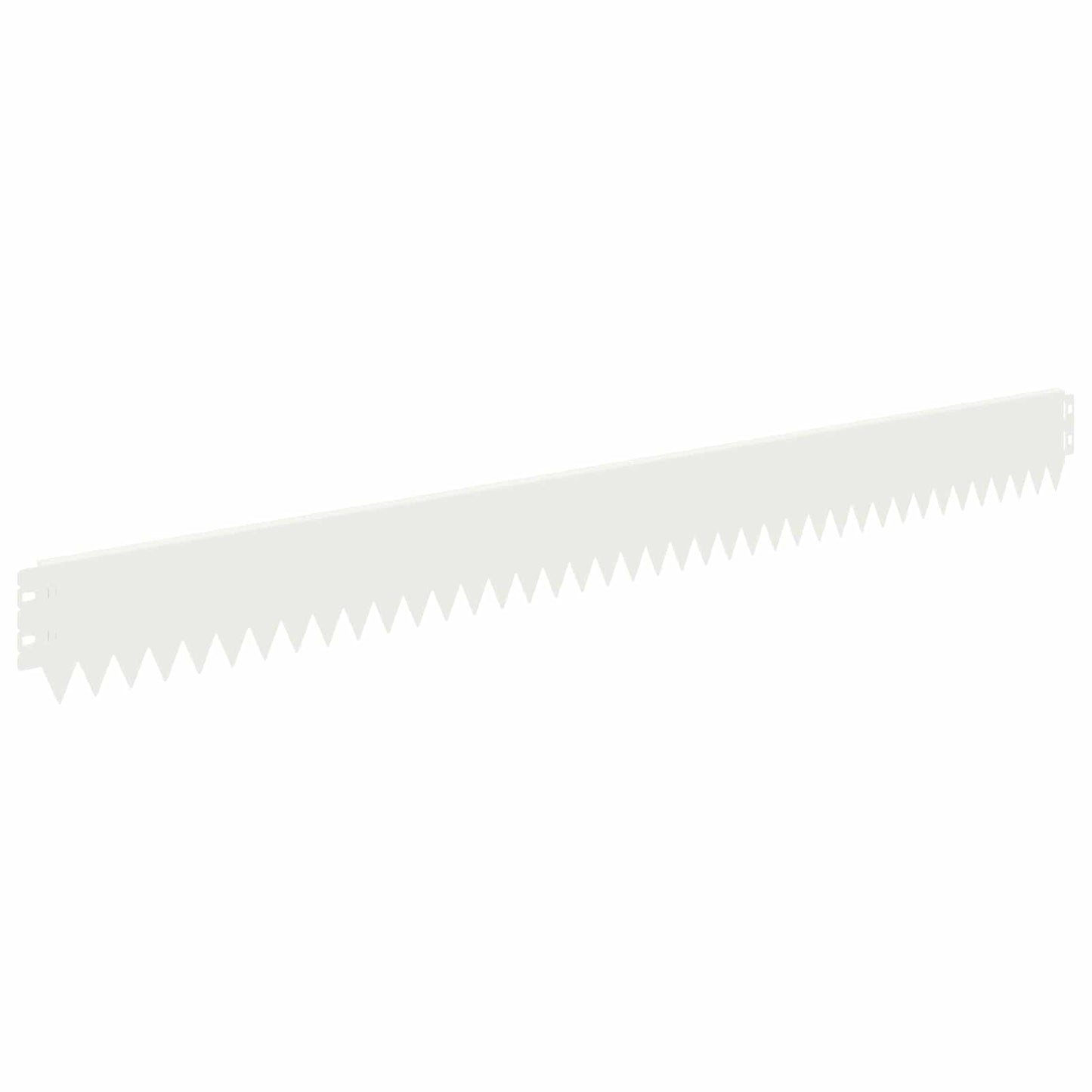 Lawn Edging 10 pcs 103 x 10 cm Steel White