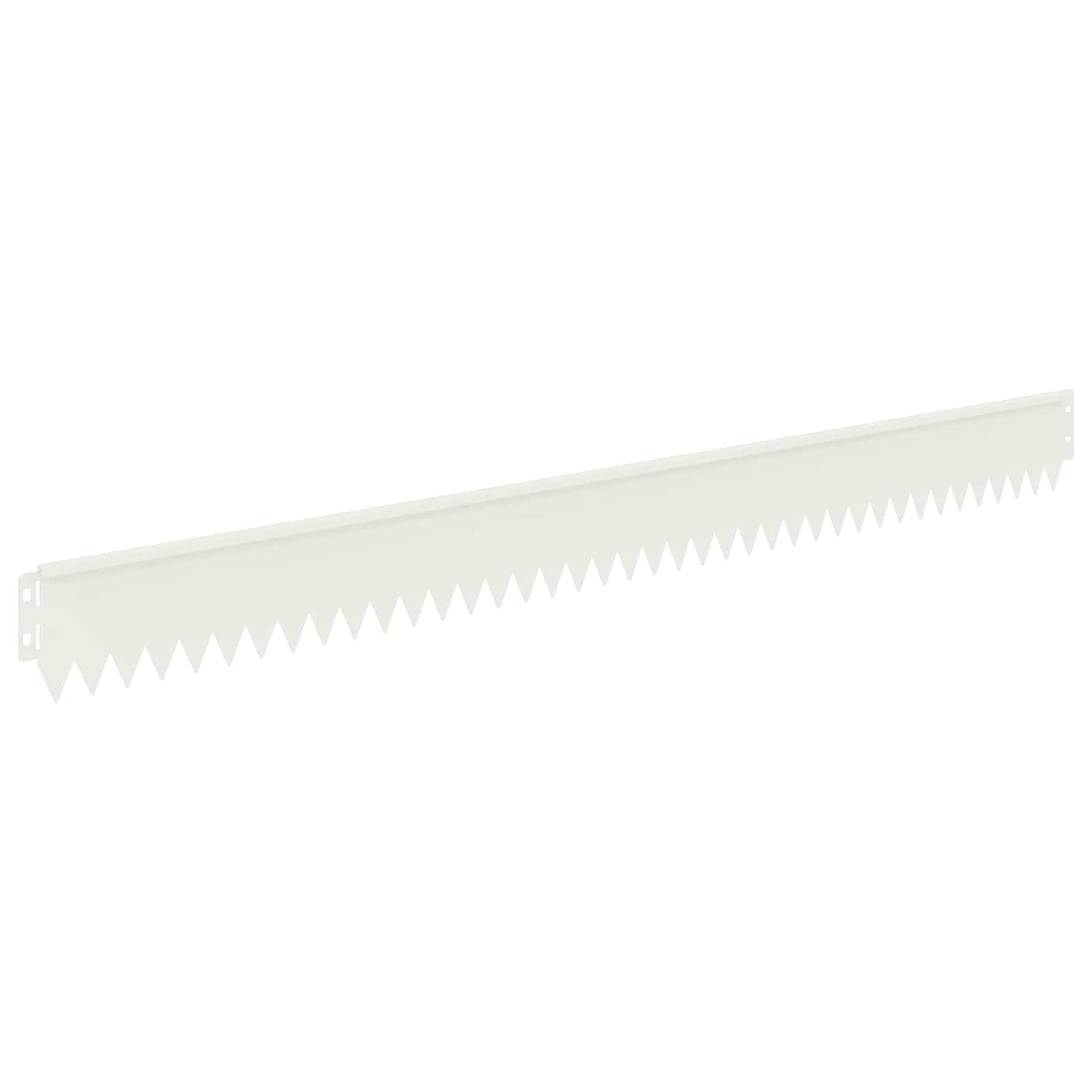 Lawn Edging 10 pcs 103 x 10 cm Steel White