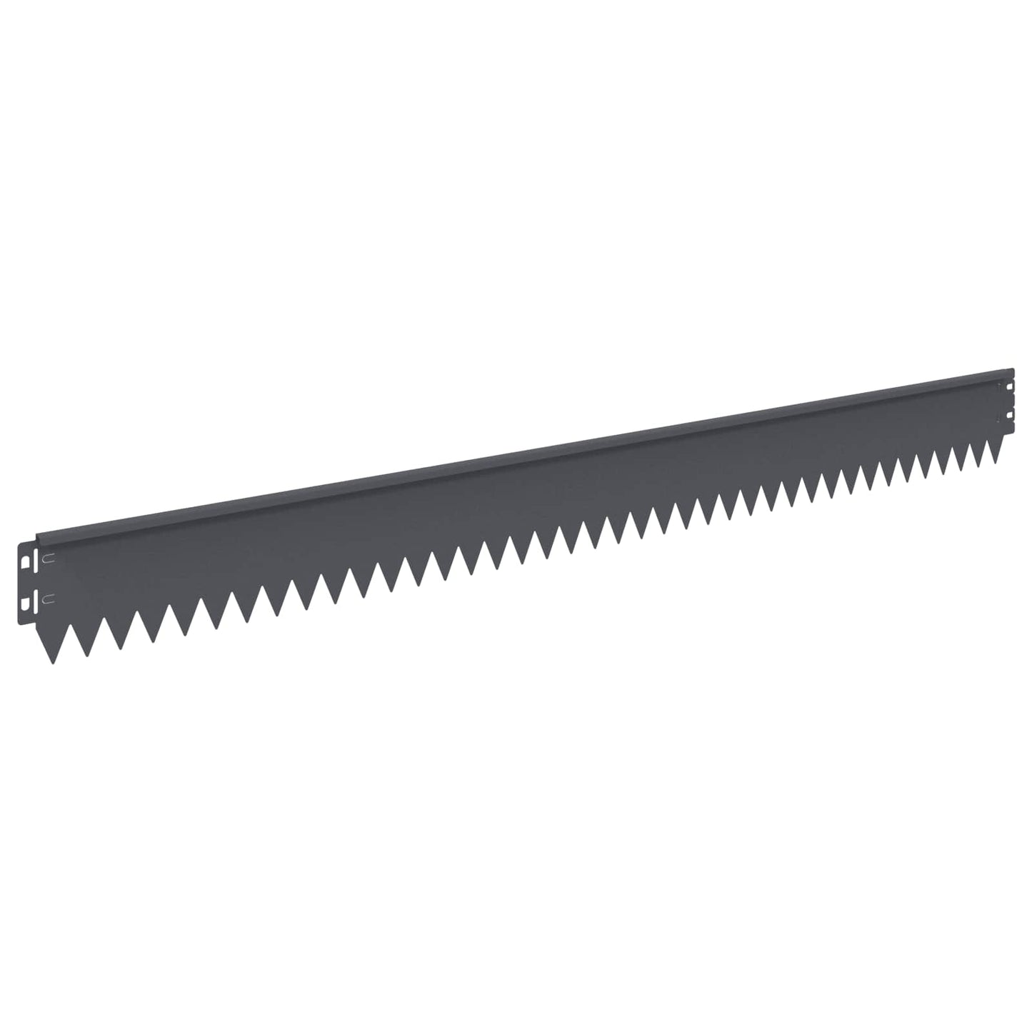 Lawn Edging 10 pcs 103 x 10 cm Steel Anthracite