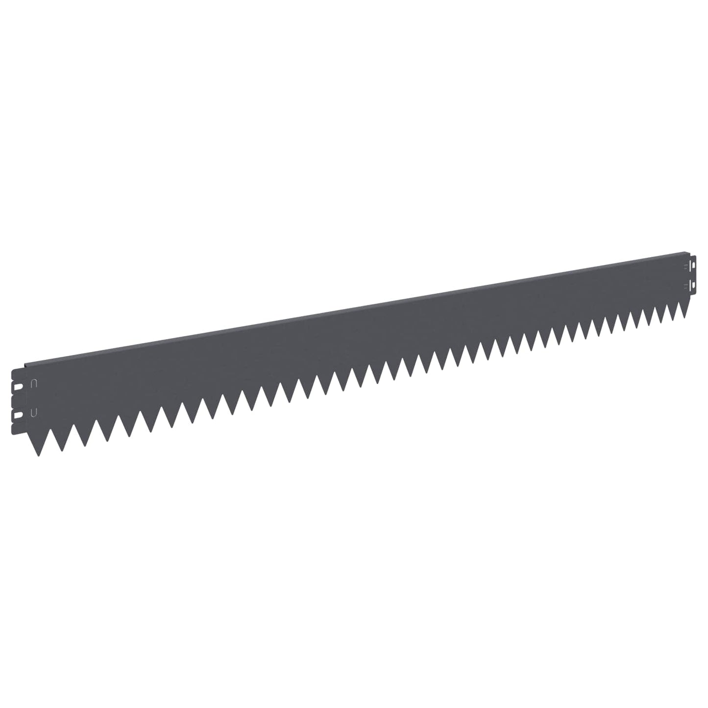 Lawn Edging 30 pcs 103 x 10 cm Steel Anthracite