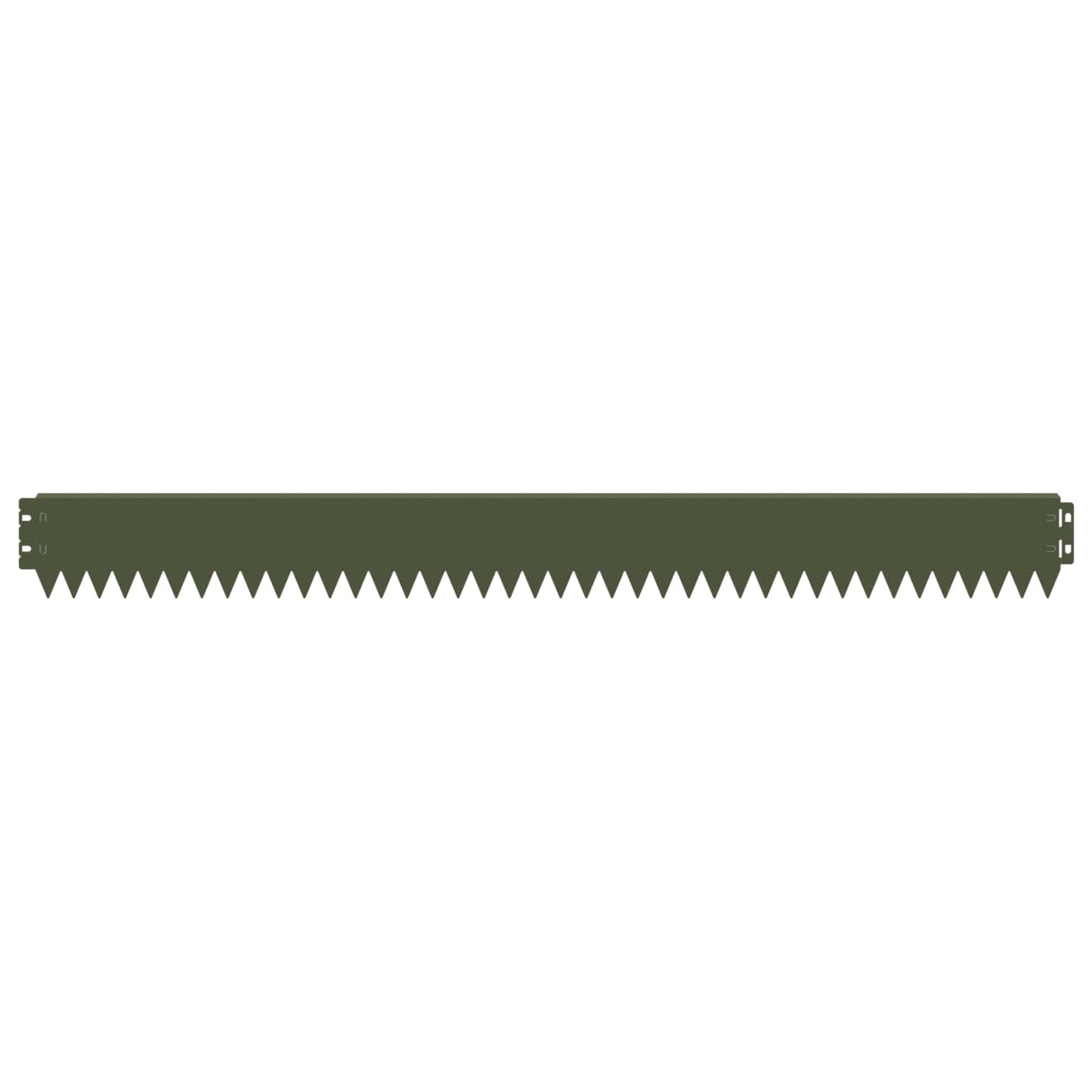 Lawn Edging 20 pcs 103 x 10 cm Steel Olive Green