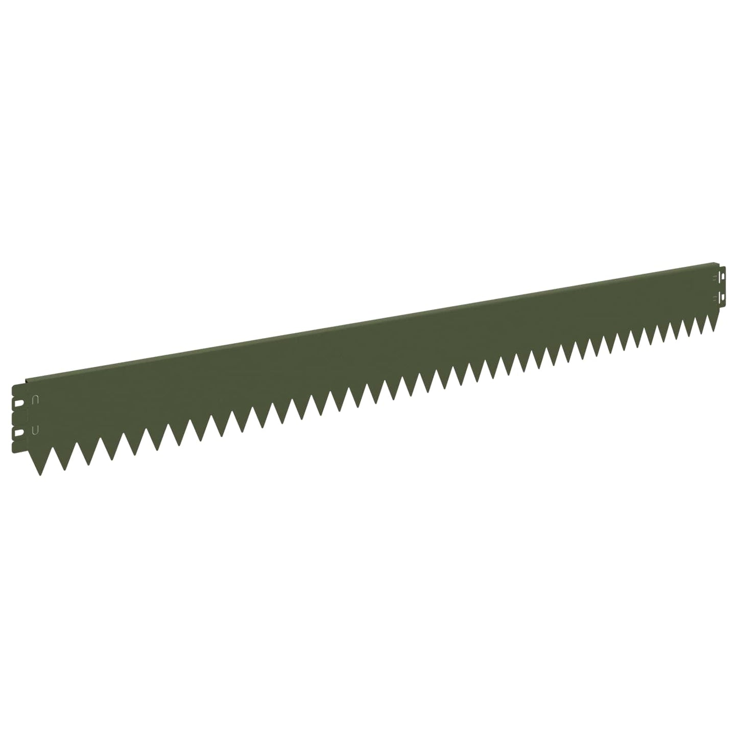 Lawn Edging 30 pcs 103 x 10 cm Steel Olive Green