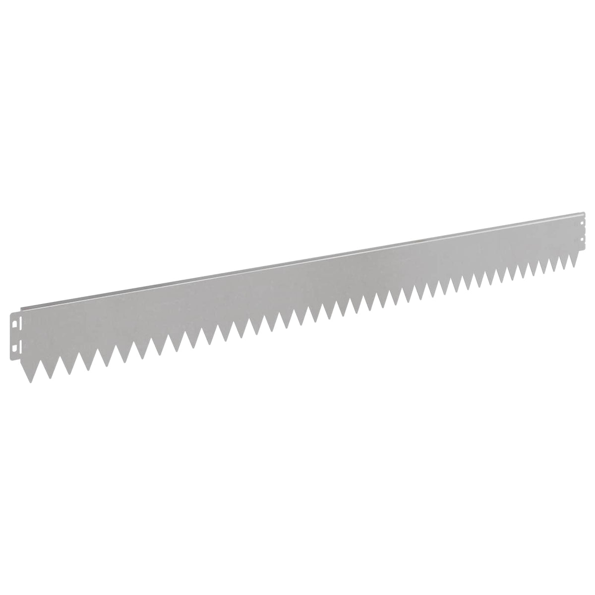 Lawn Edging 10 pcs 103 x 10 cm Steel Silver