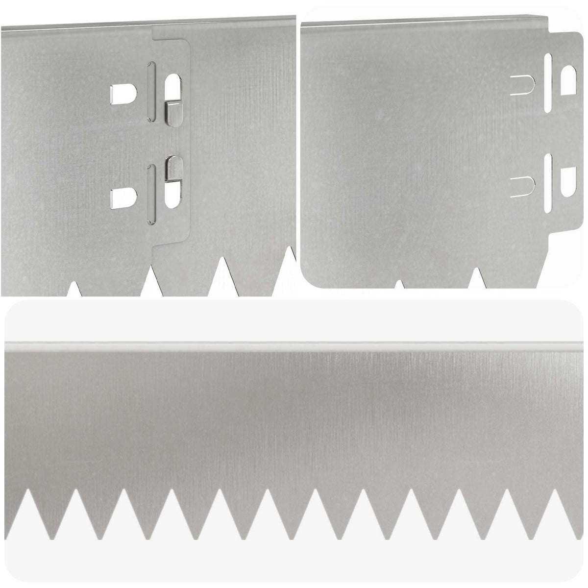 Lawn Edging 20 pcs 103 x 10 cm Steel Silver