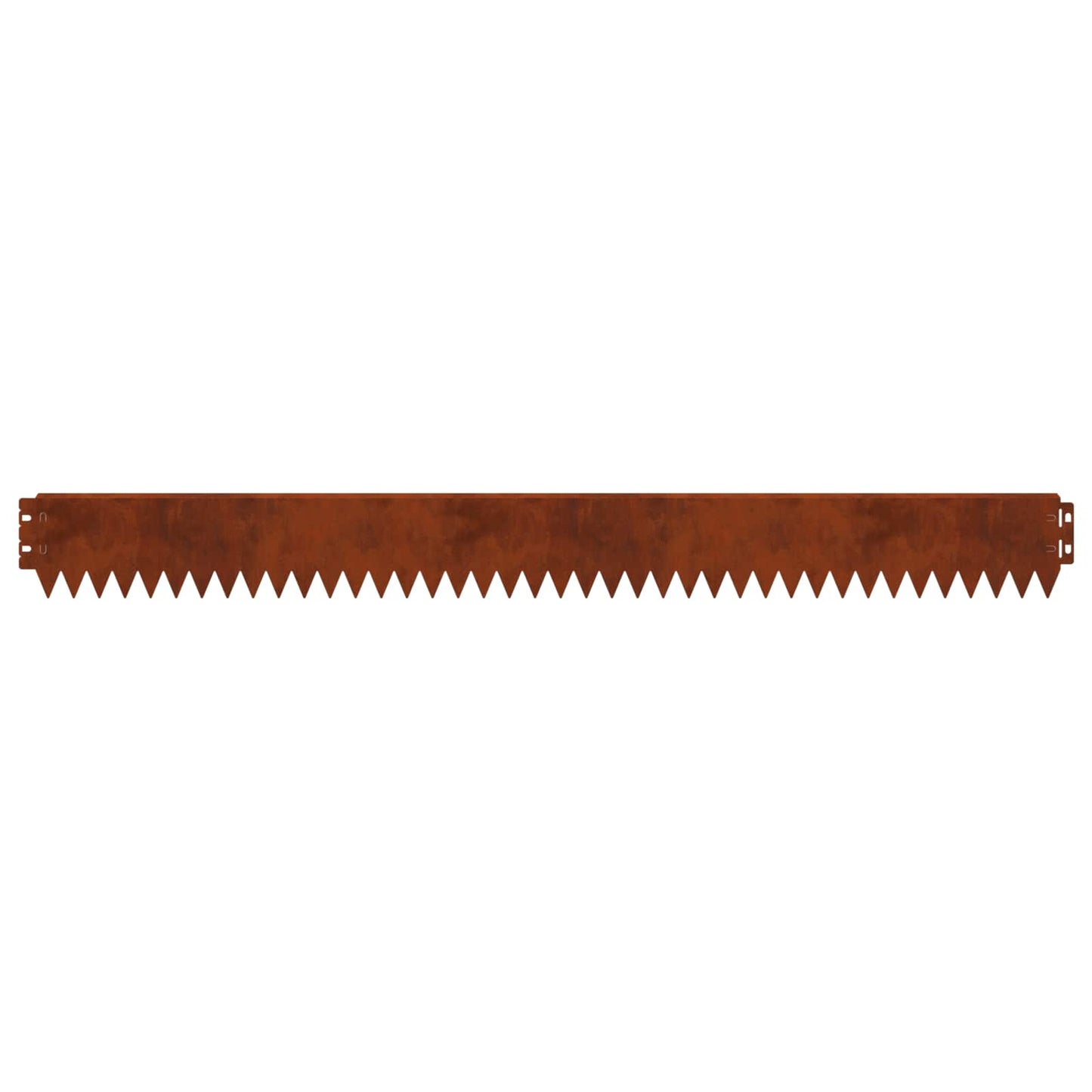 Lawn Edging 10 pcs 103 x 10 cm Steel Rusty