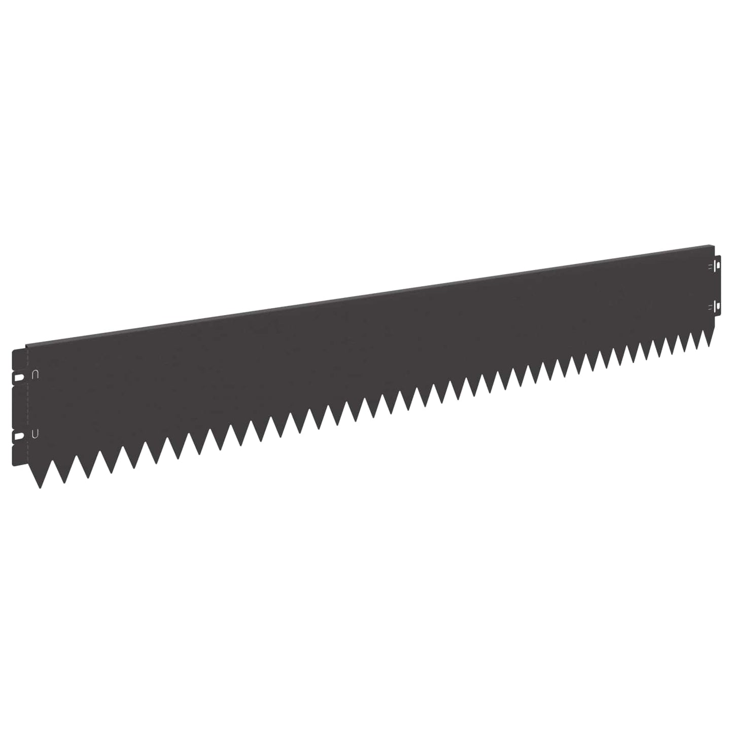 Lawn Edging 10 pcs 103 x 15 cm Steel Black
