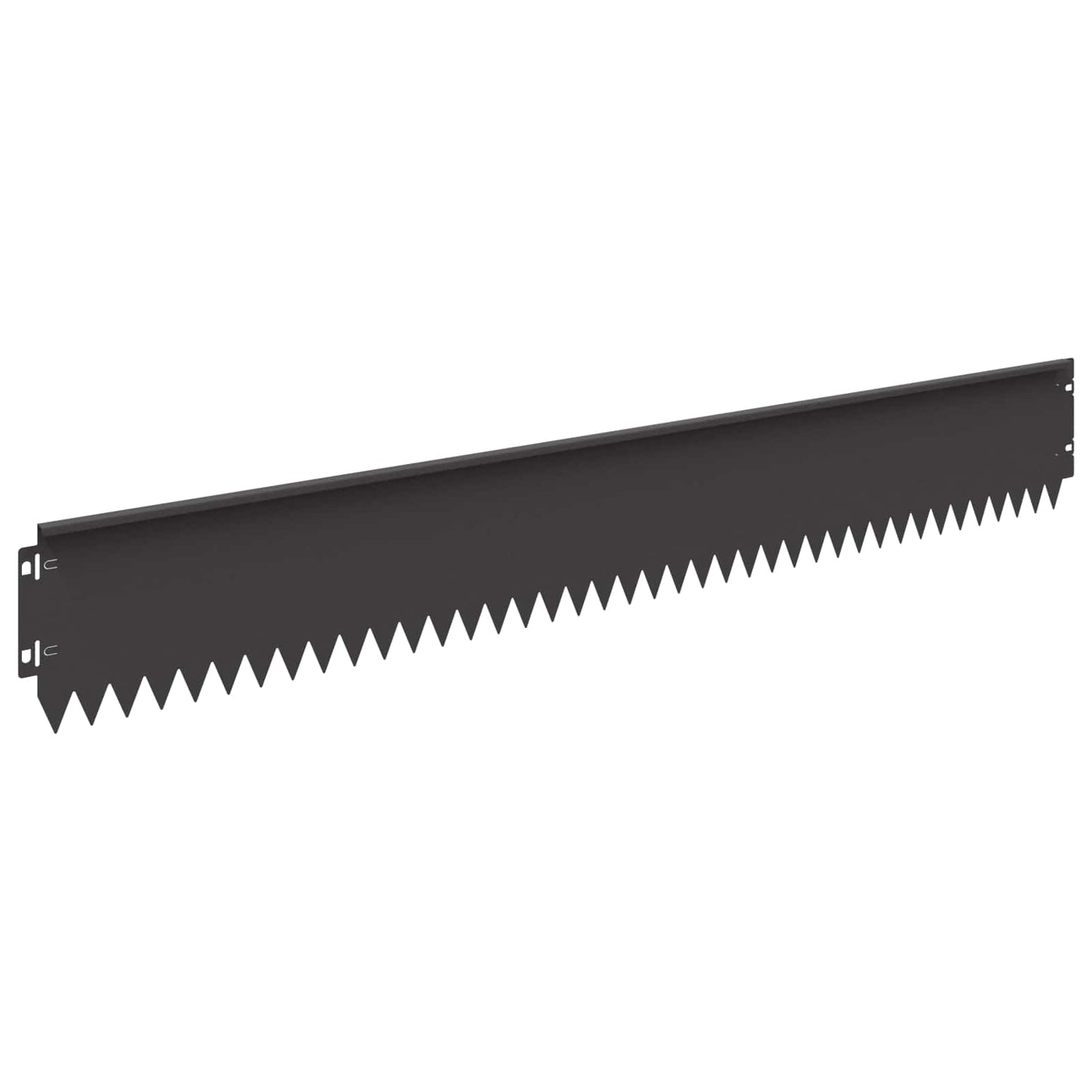 Lawn Edging 20 pcs 103 x 15 cm Steel Black