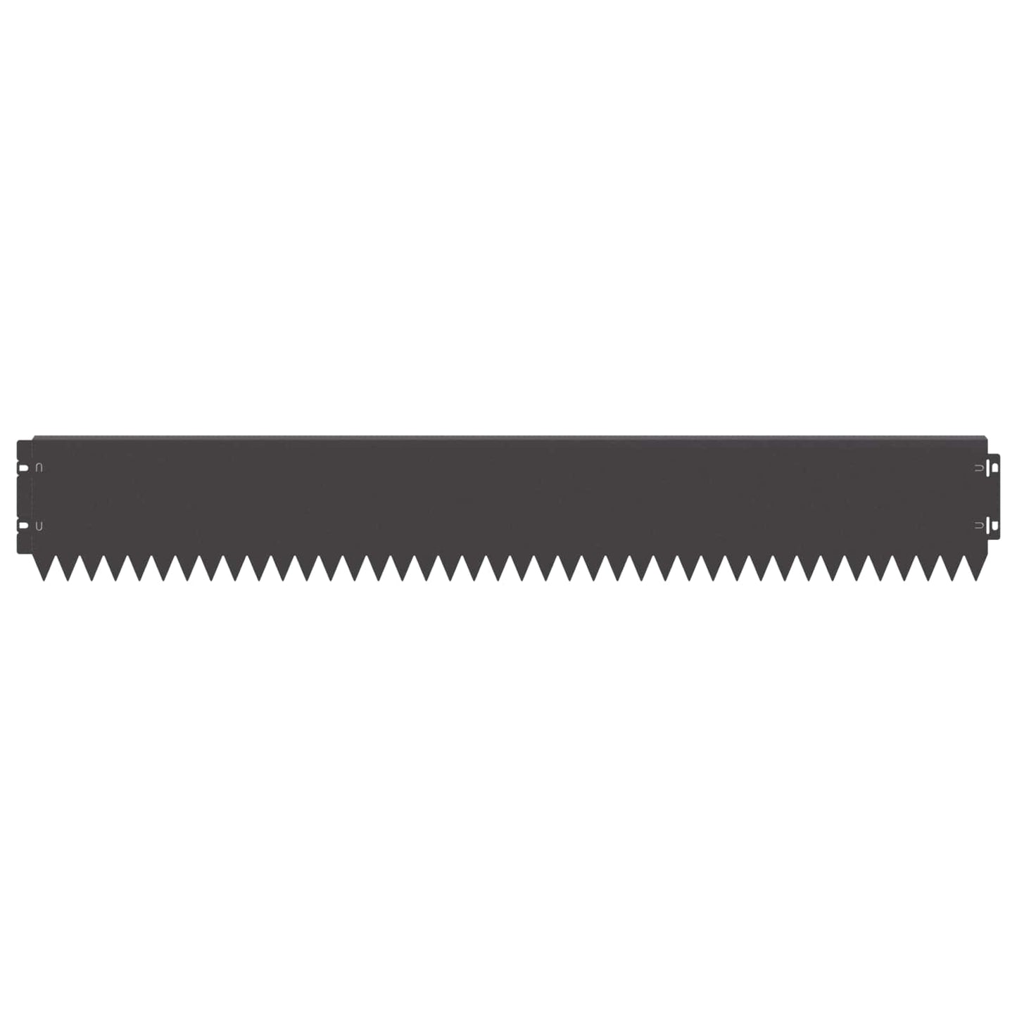 Lawn Edging 30 pcs 103 x 15 cm Steel Black