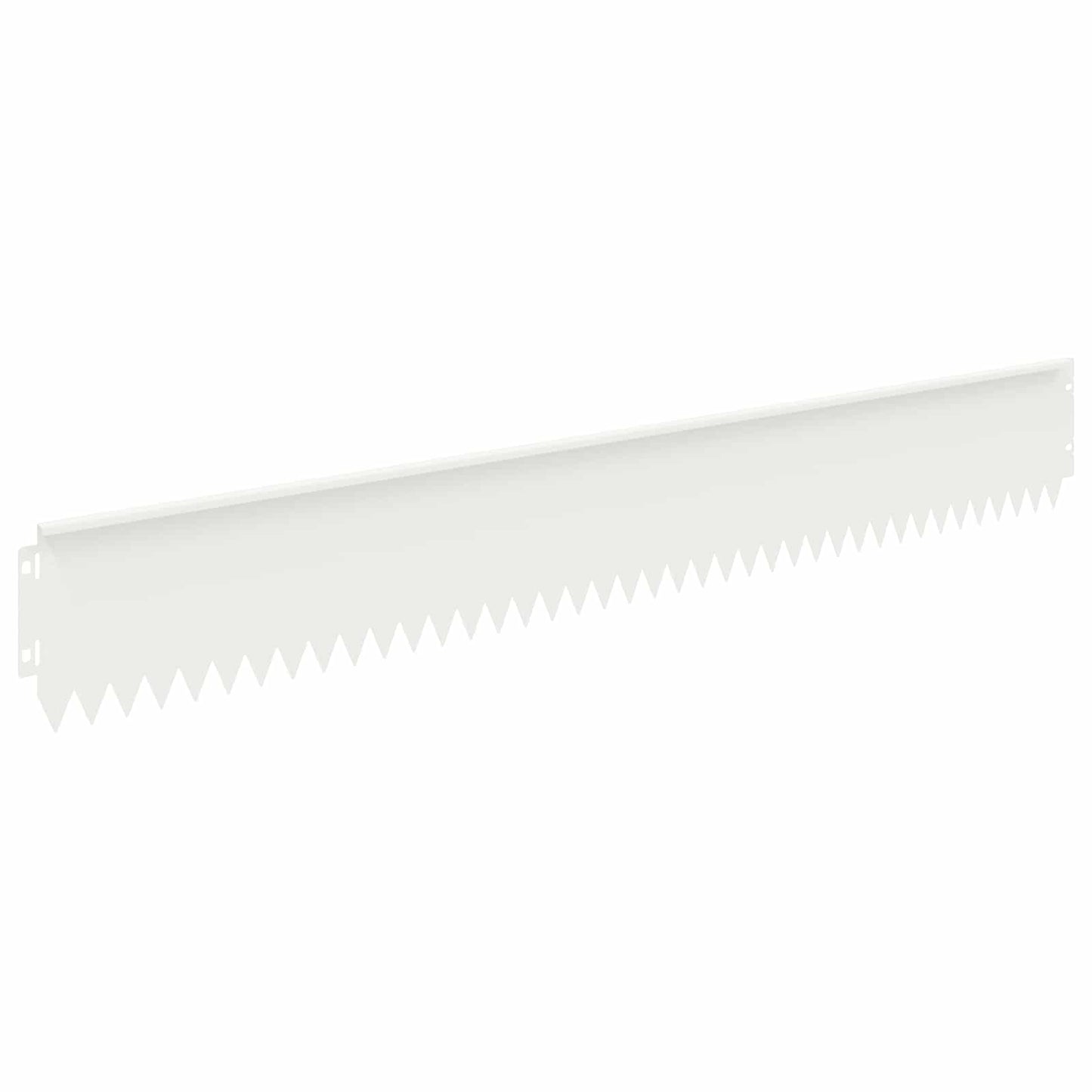 Lawn Edging 10 pcs 103 x 15 cm Steel White