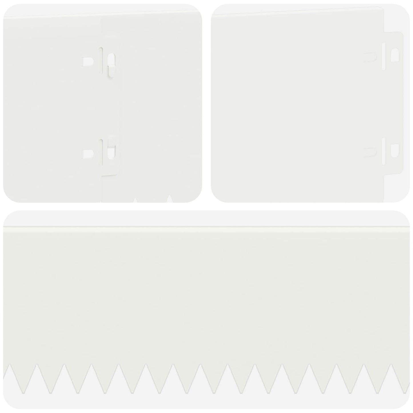 Lawn Edging 30 pcs 103 x 15 cm Steel White