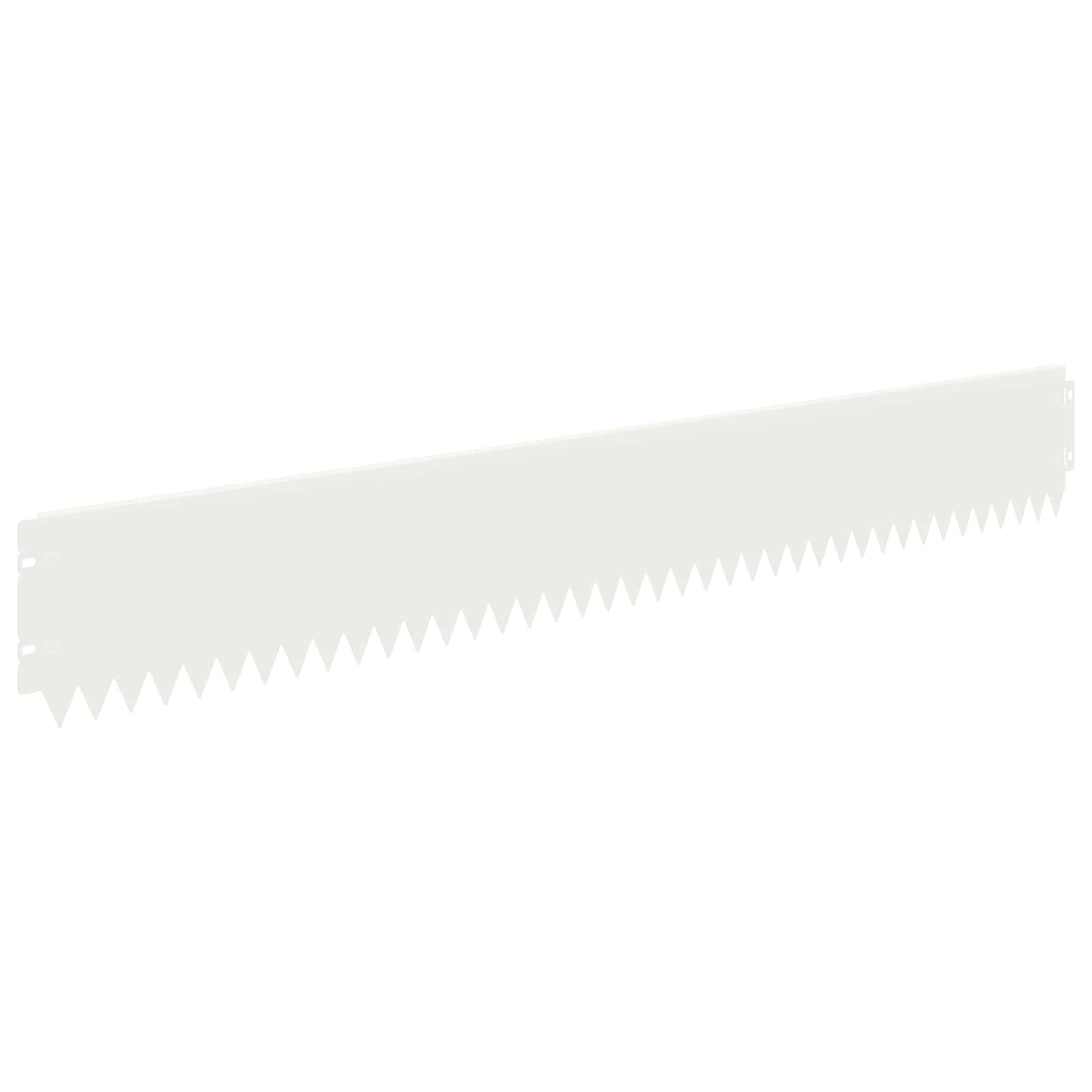 Lawn Edging 30 pcs 103 x 15 cm Steel White