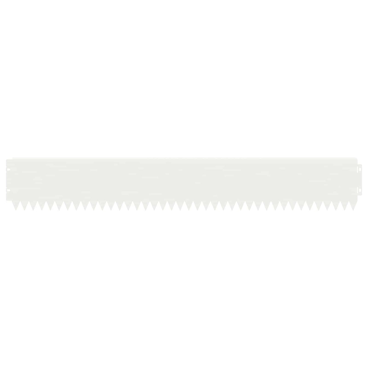 Lawn Edging 30 pcs 103 x 15 cm Steel White
