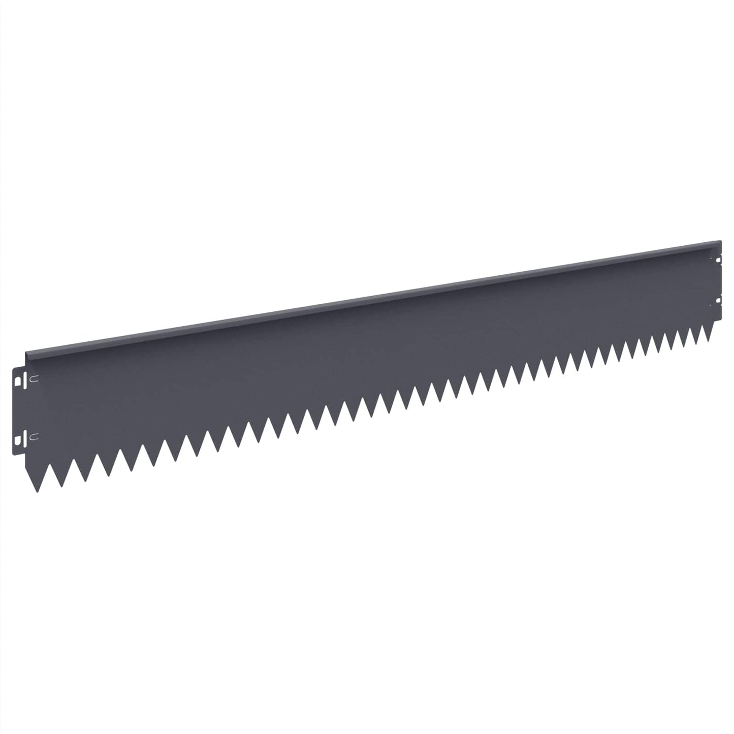 Lawn Edging 10 pcs 103 x 15 cm Steel Anthracite