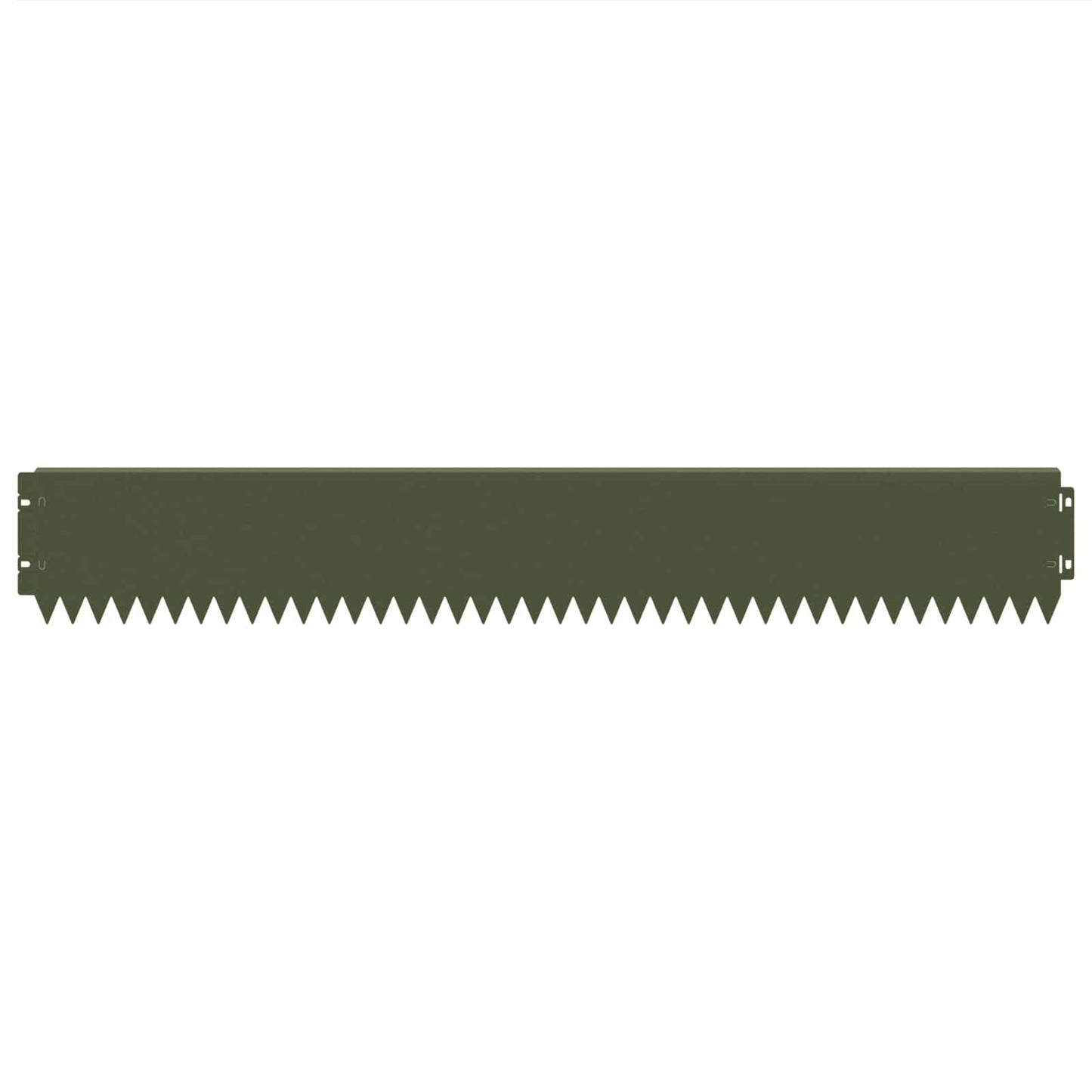 Lawn Edging 10 pcs 103 x 15 cm Steel Olive Green