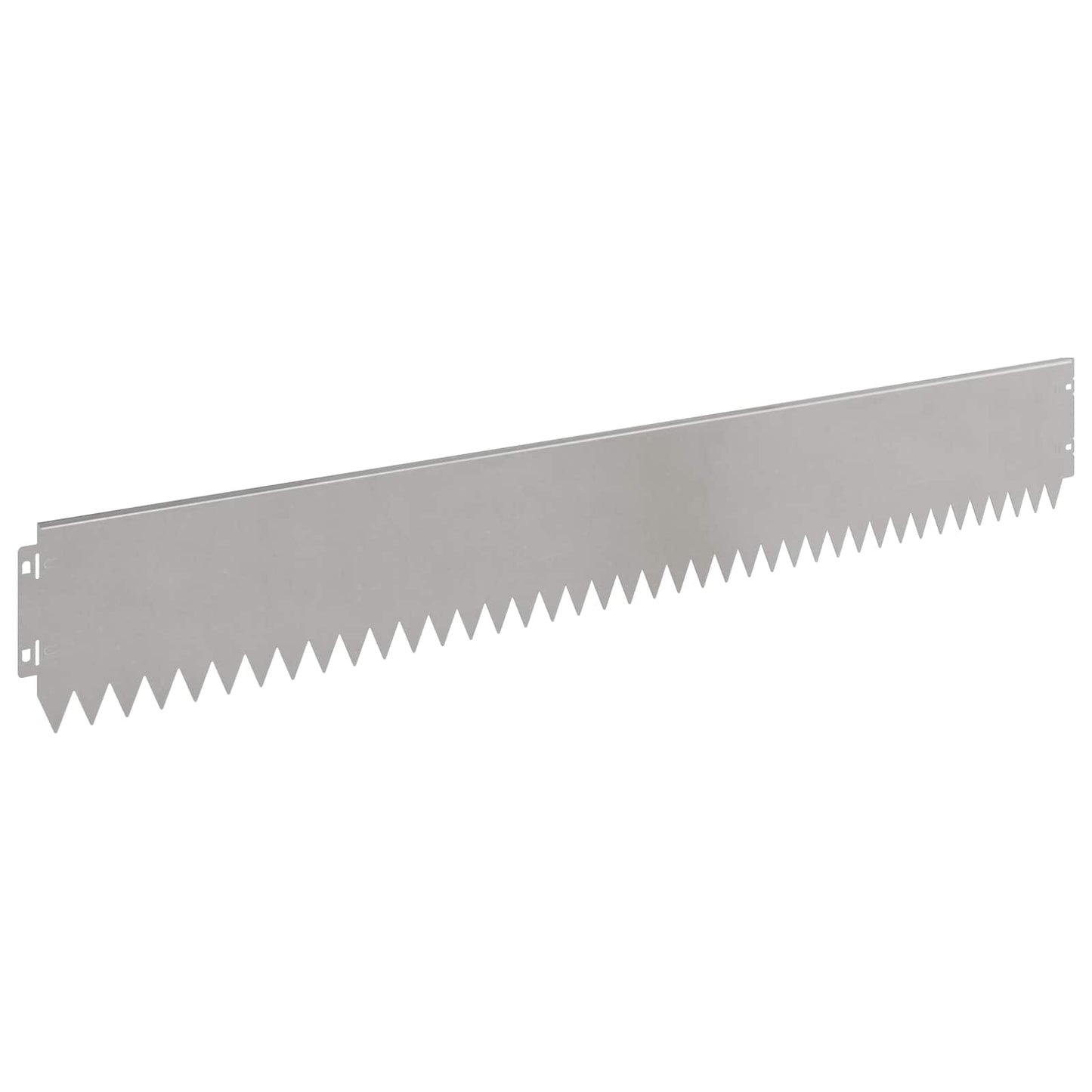 Lawn Edging 30 pcs 103 x 15 cm Steel Silver