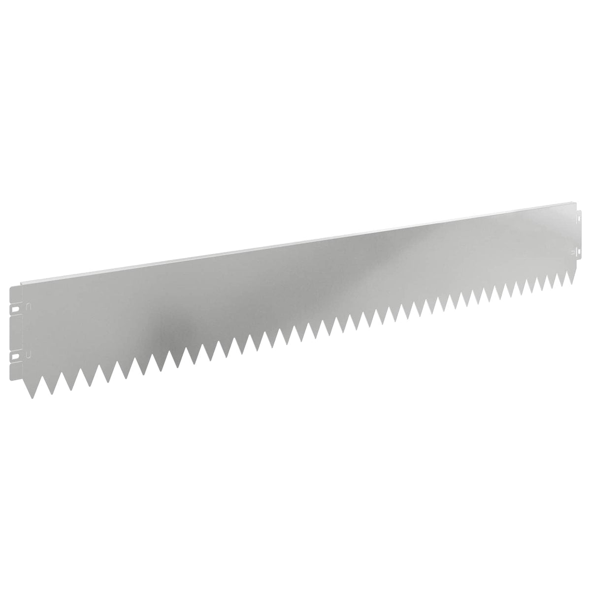 Lawn Edging 10 pcs 103 x 15 cm Steel Silver
