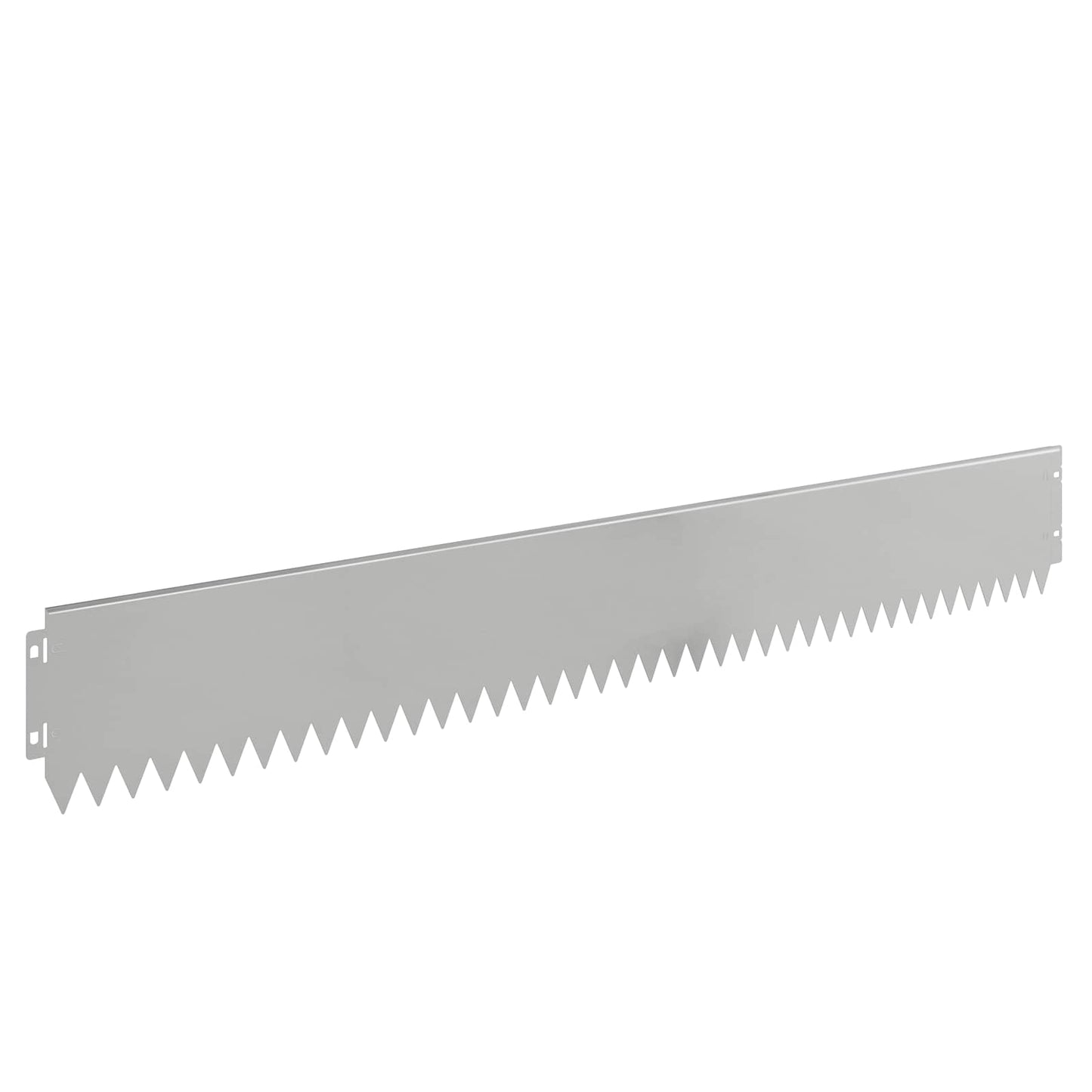 Lawn Edging 30 pcs 103 x 15 cm Steel Silver