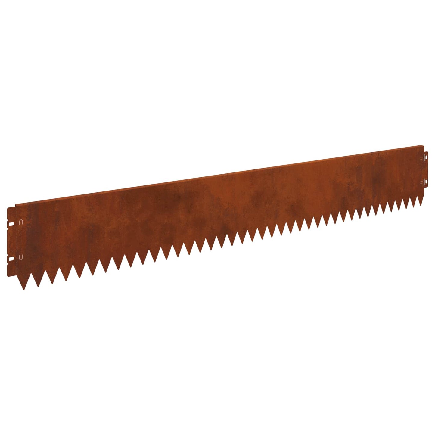 Lawn Edging 30 pcs 103 x 15 cm Steel Rusty